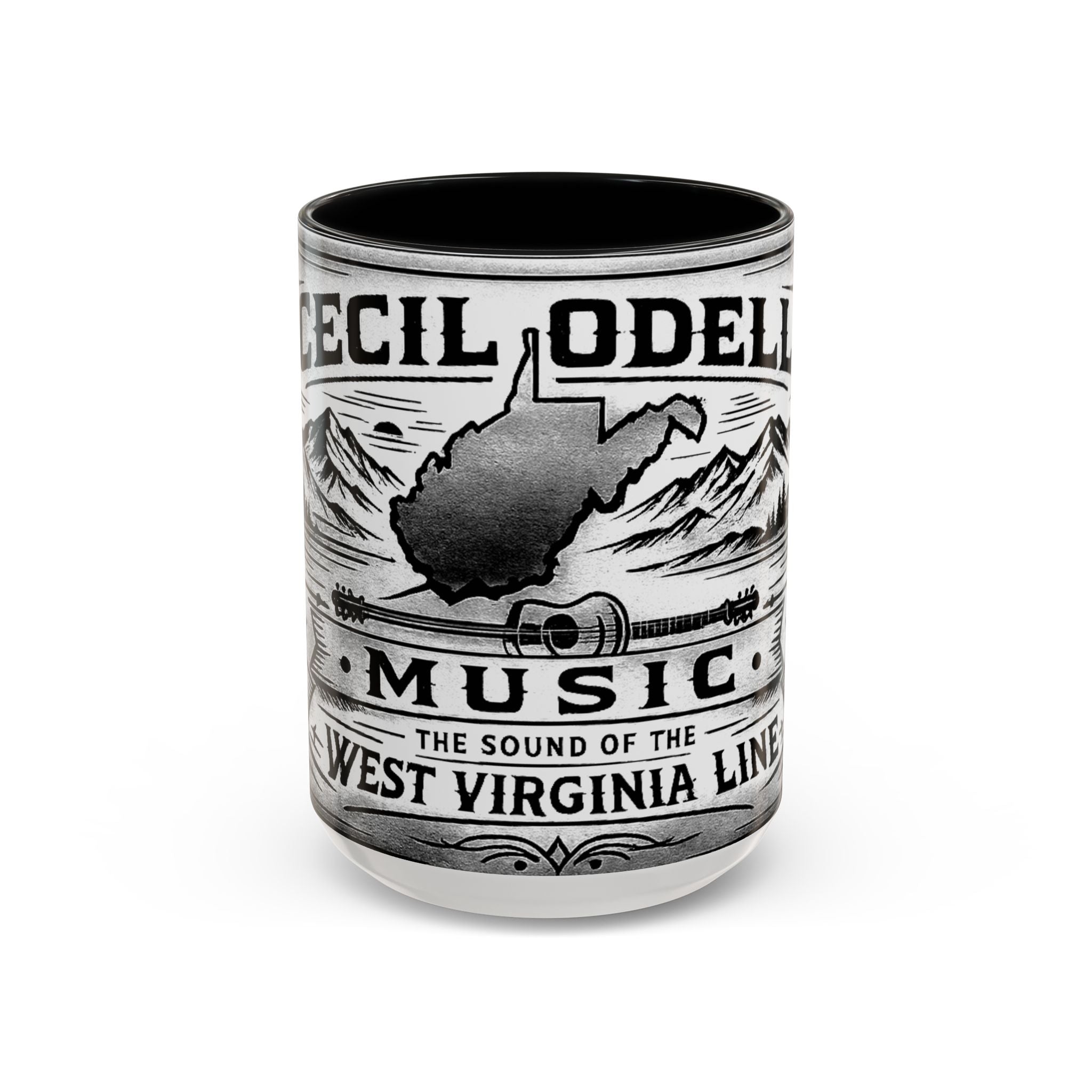 West Virginia Music Coffee Mug: 'The Sound of the West Virginia Line' Accent Mug