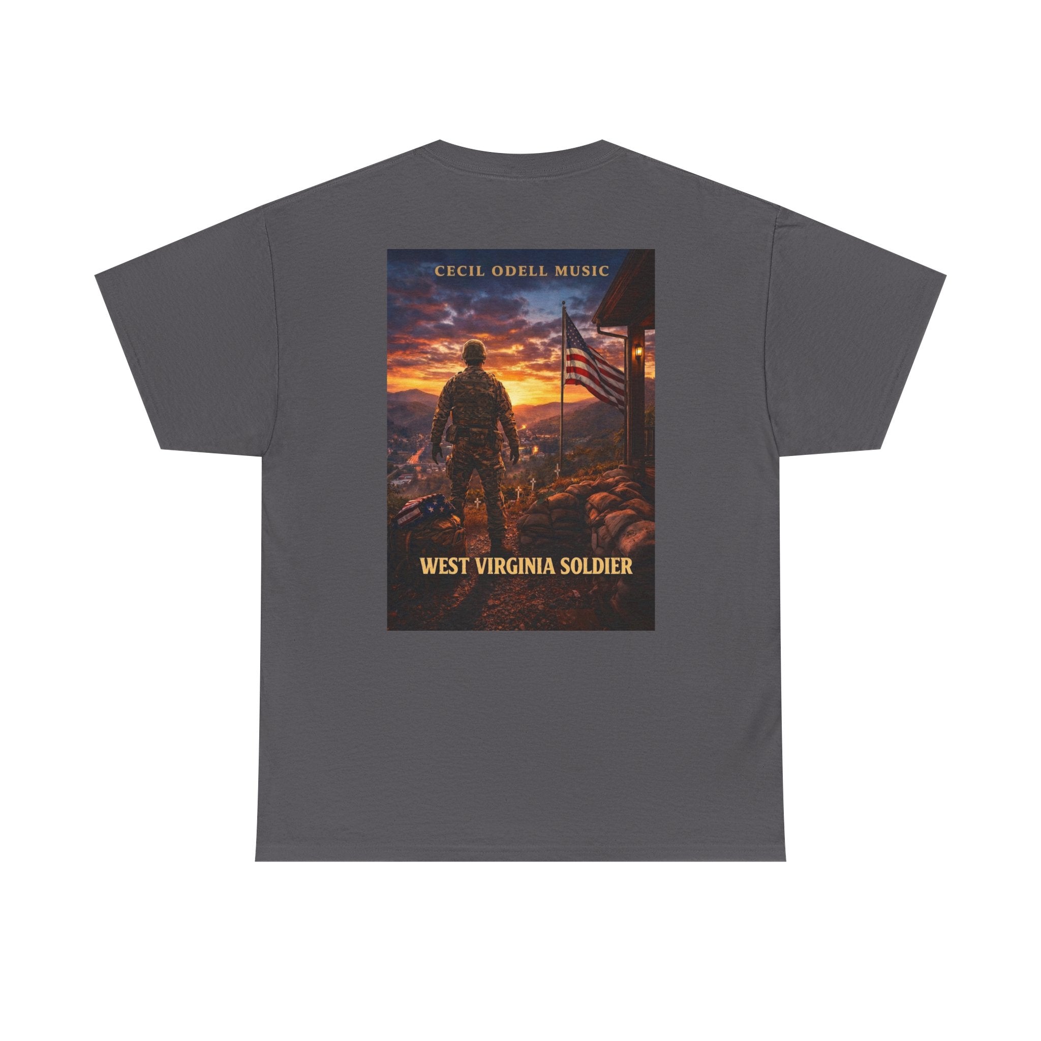 West Virginia Soldier T-Shirt: Patriotic Military Tee (Cecil Odell Music)