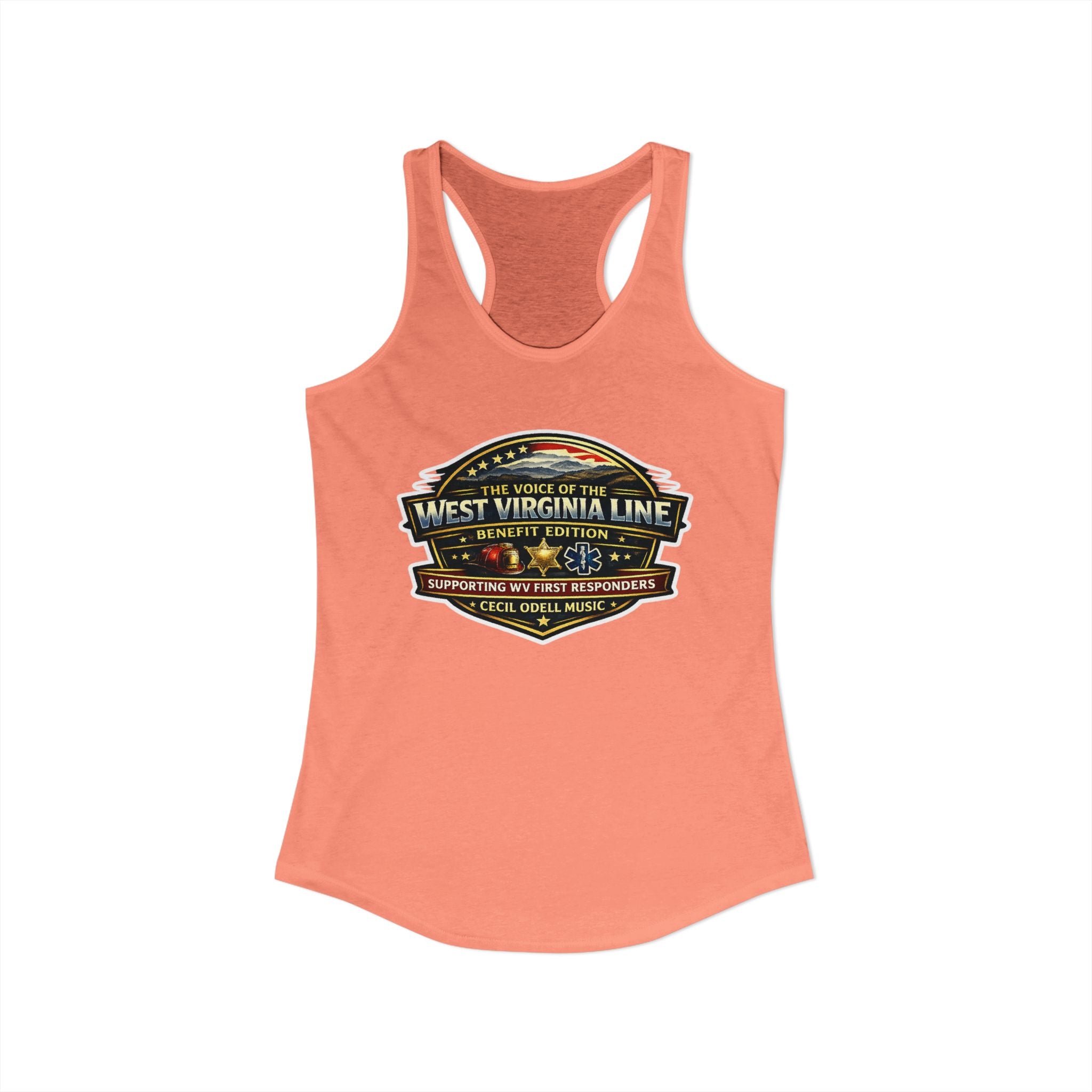 The Voice of the West Virginia Line Benefit Edition - Women's Ideal Racerback Tank