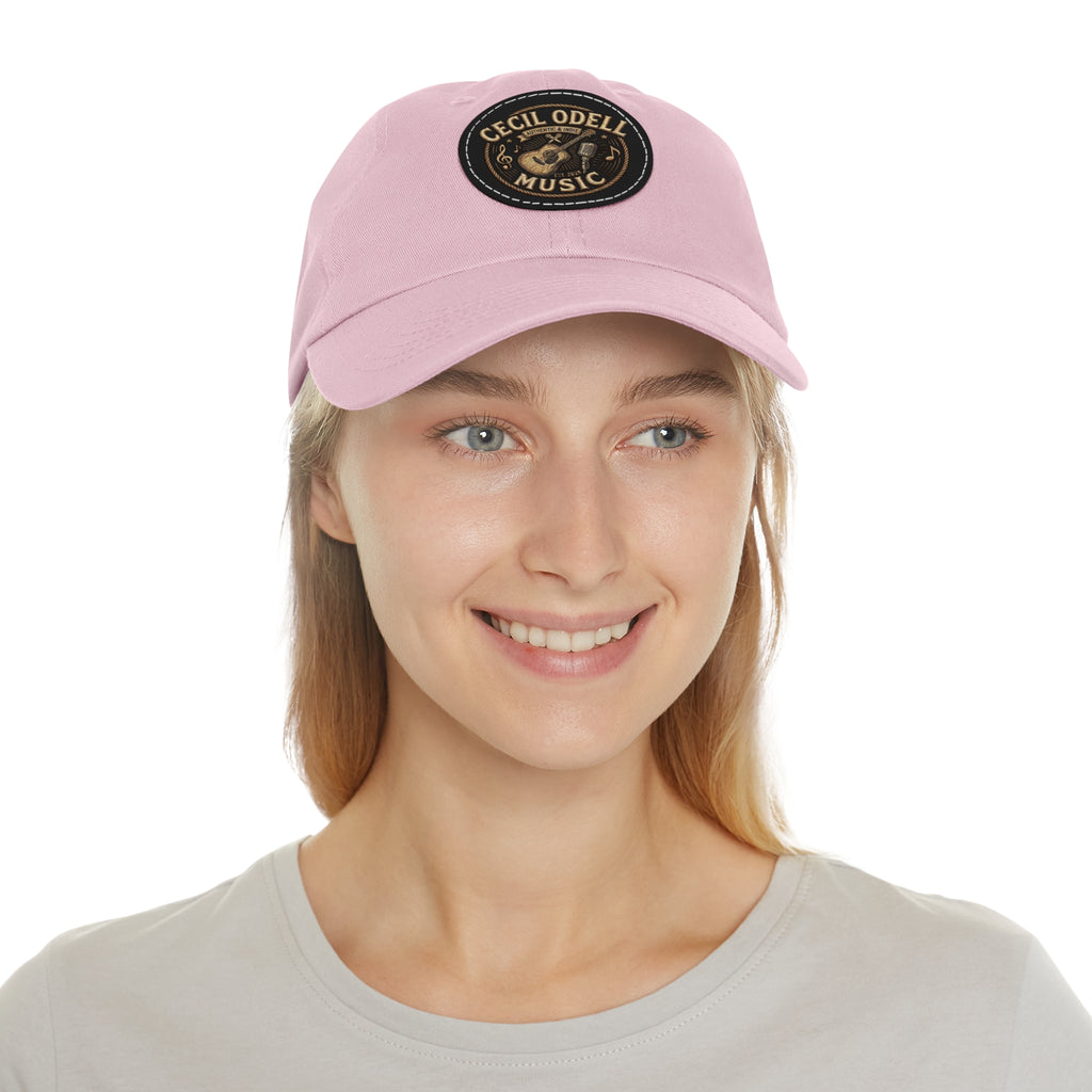 Cecil Odell Music Leather Patch Dad Hat