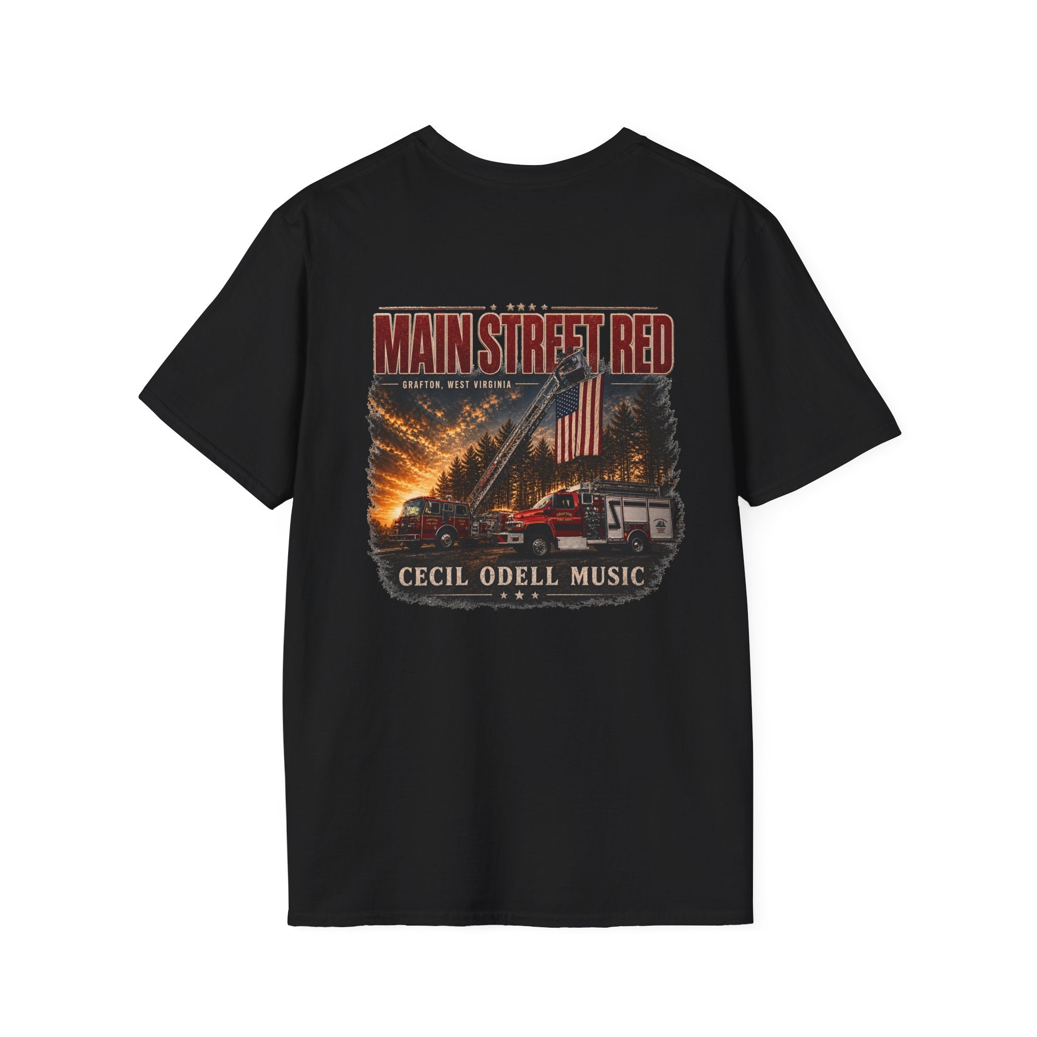 Main Street Red Grafton VFD T-Shirt