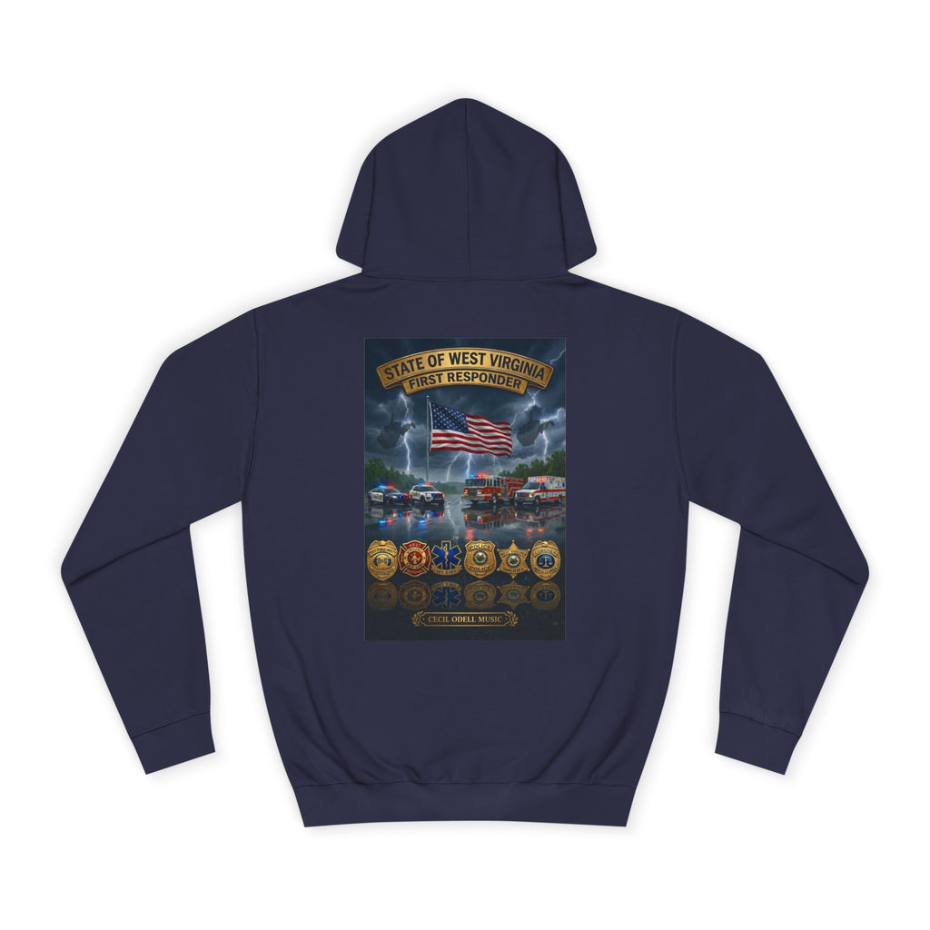 West Virginia Line Badge Hoodie: State & First Responder Tribute