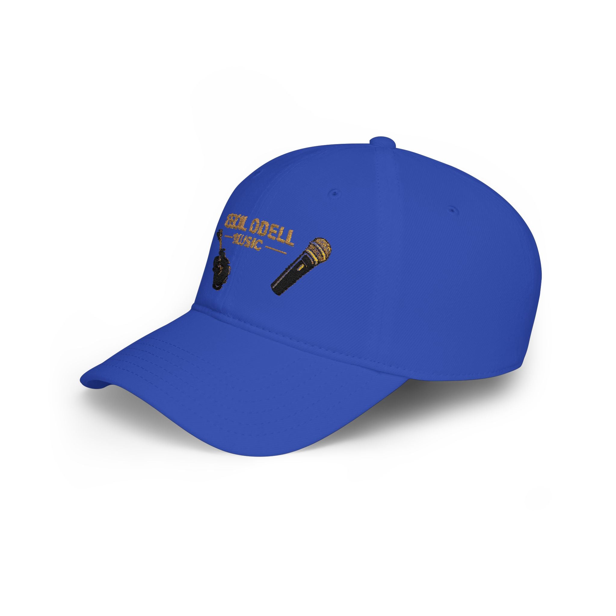 Cecil Odell Music Embroidered Guitar & Mic Low-Profile Baseball Cap