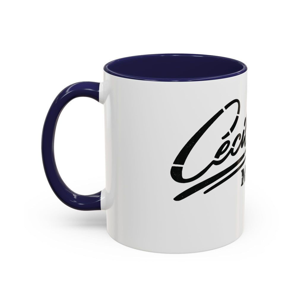 Cecil Odell Music Accent Coffee Mug: Black-Trim Musician Gift (11/15 oz)