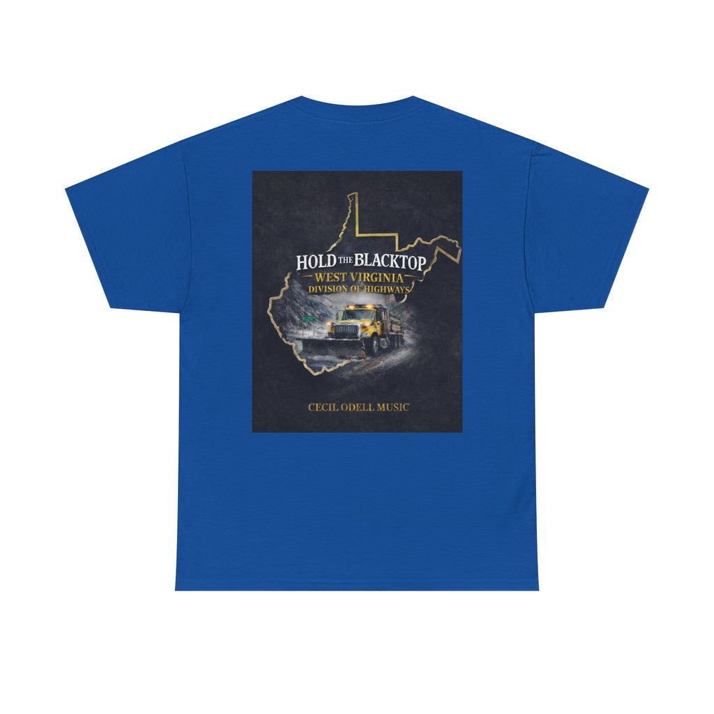 West Virginia 'Hold the Blacktop' Graphic Tee: Vintage Truck State Outline Music Shirt