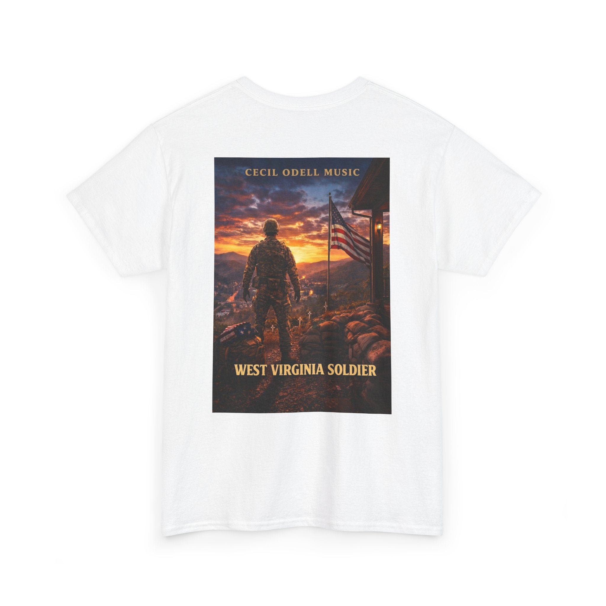 West Virginia Soldier T-Shirt: Patriotic Military Tee (Cecil Odell Music)