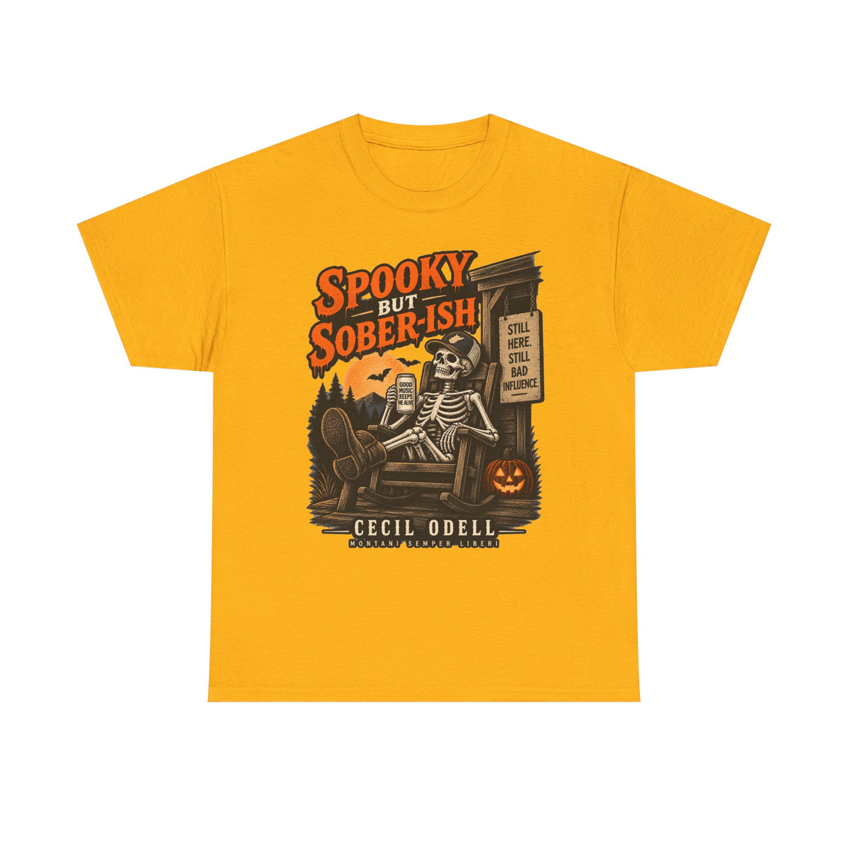 Spooky but Sober-ish Halloween Tee | Cecil Odell