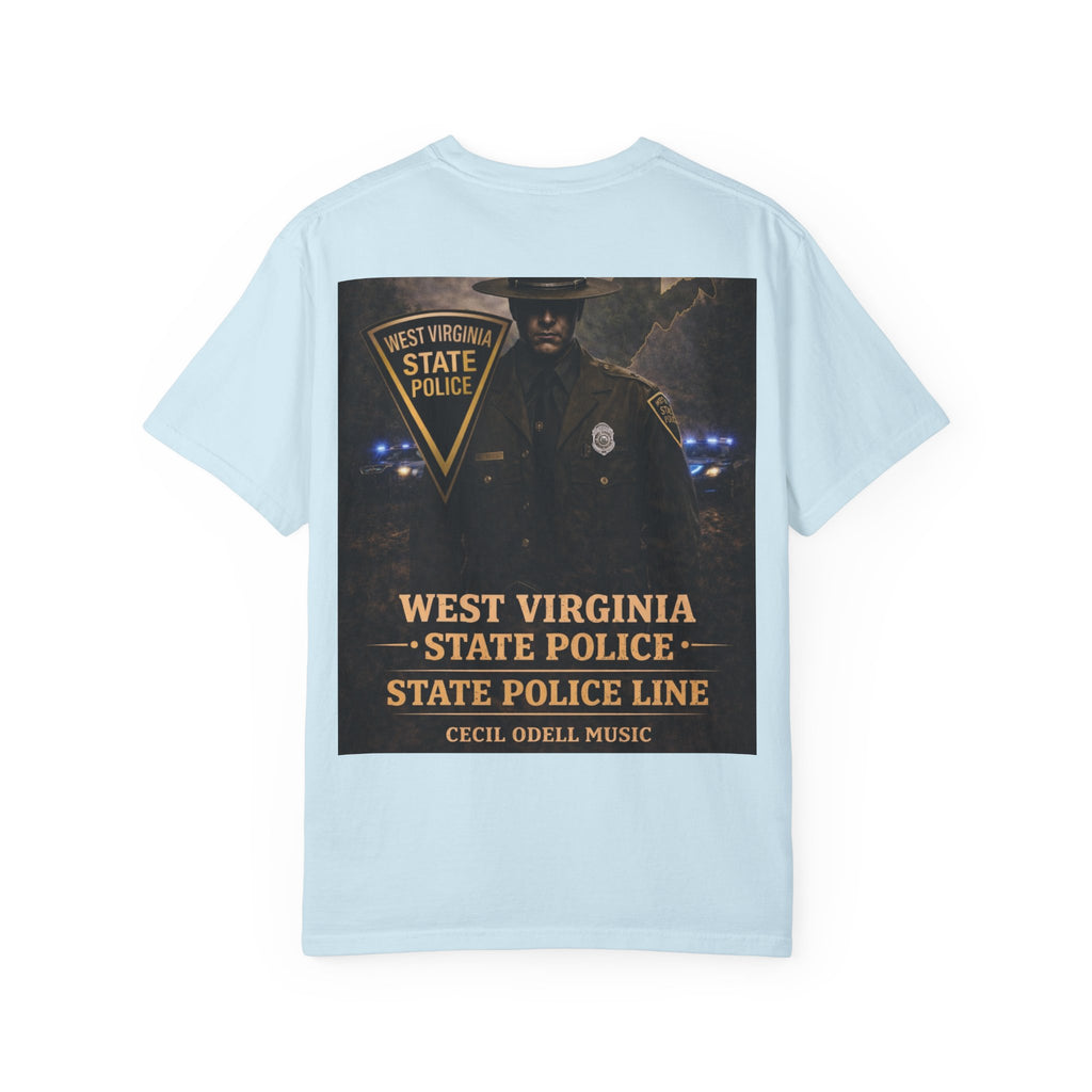 West Virginia State Police Graphic T-Shirt: 'State Police Line' Back Print