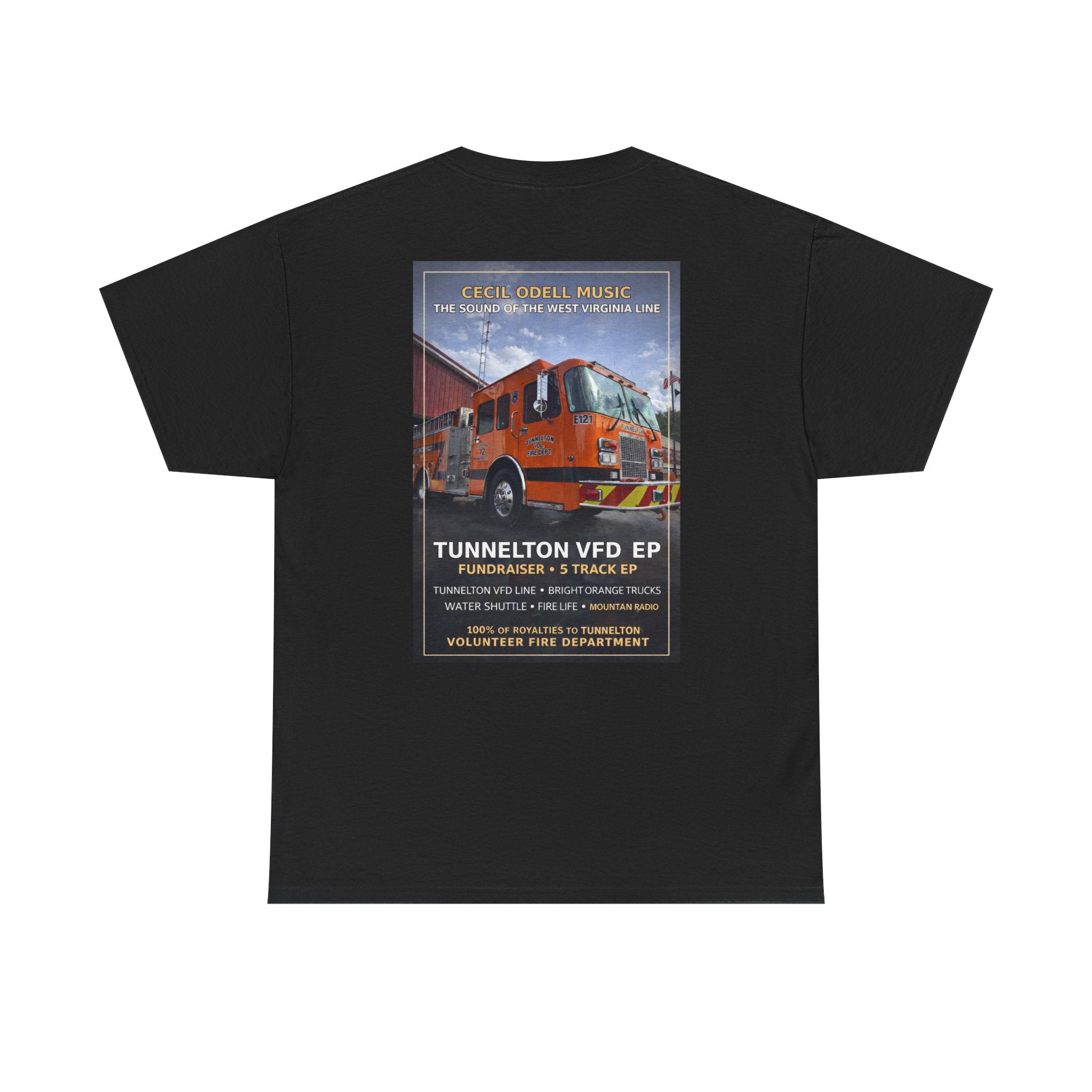 Tunnelton VFD Firetruck Tee: Volunteer Fire Department Fundraiser T-Shirt