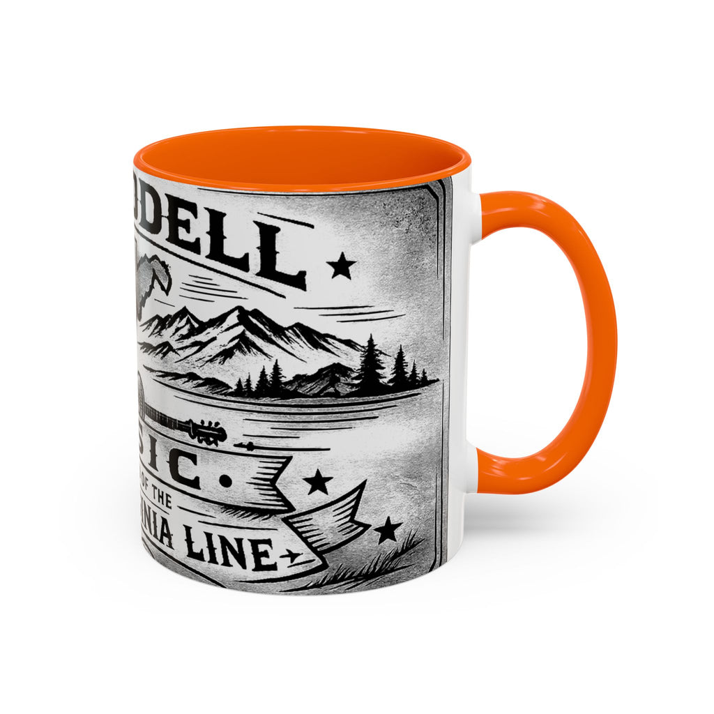 West Virginia Music Coffee Mug: 'The Sound of the West Virginia Line' Accent Mug