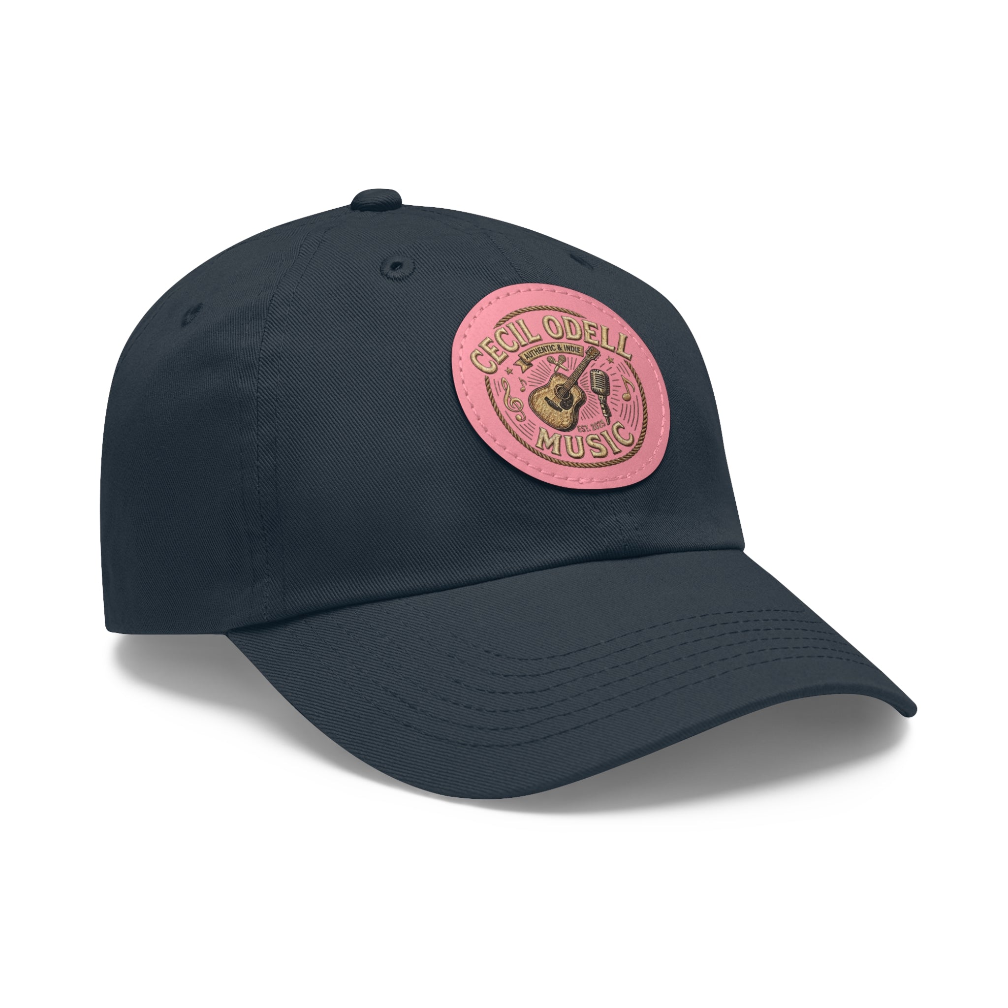 Cecil Odell Music Leather Patch Dad Hat