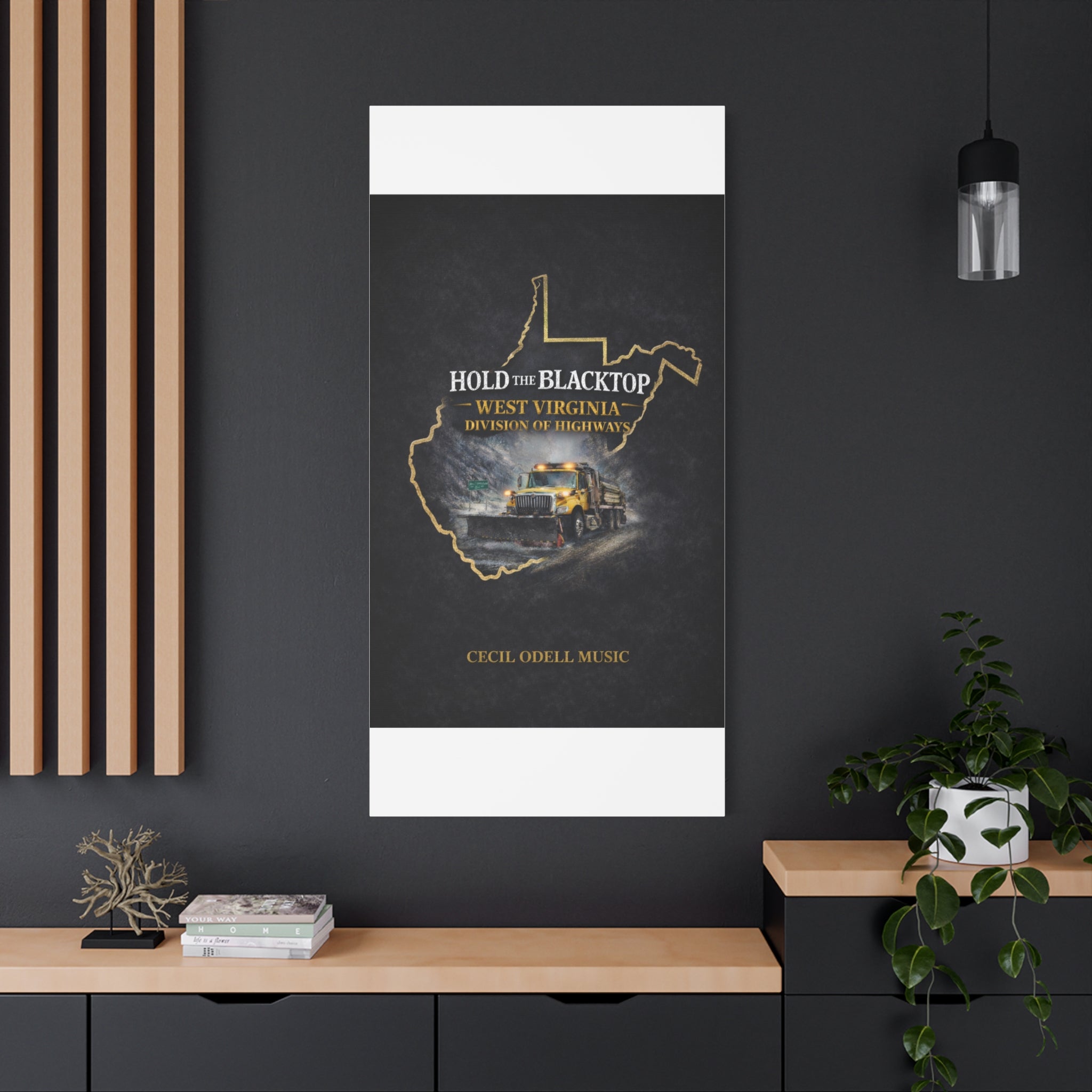 Hold the Blacktop: West Virginia Division of Highways Canvas Print