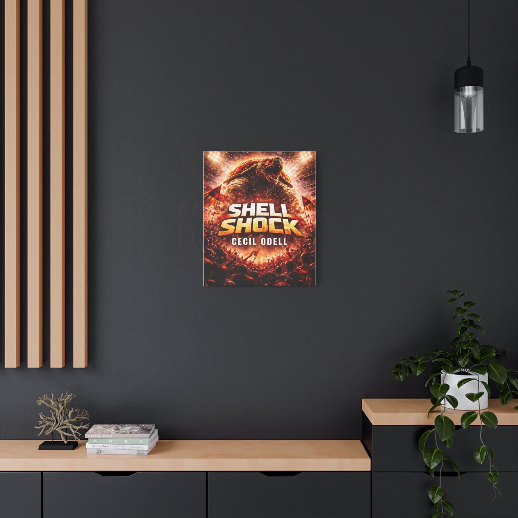 Shell Shock Canvas Print: Dramatic Monster Art Wrap (Cecil Odell)