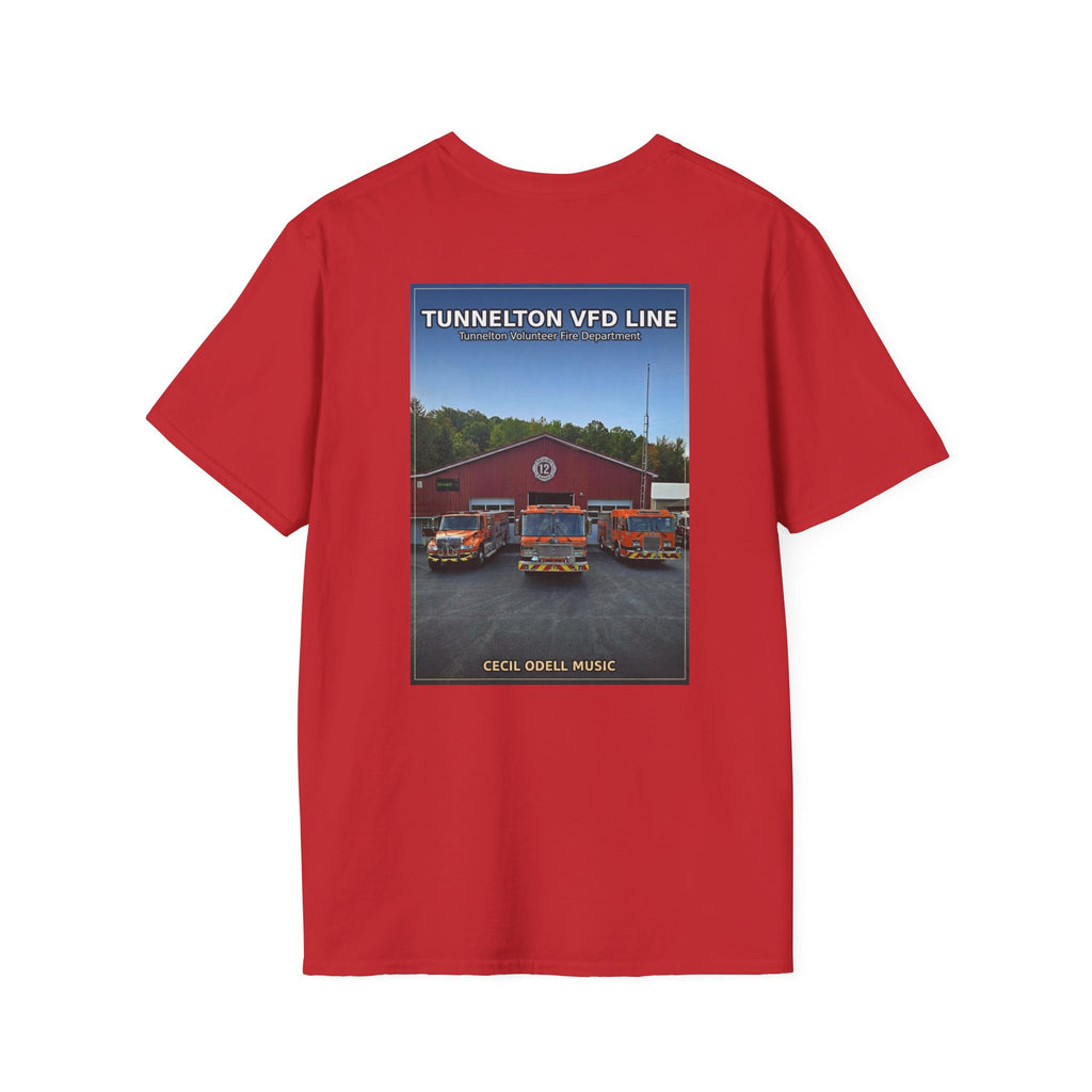 Fire Department T-Shirt: Tunnelton VFD Line Photo Tee