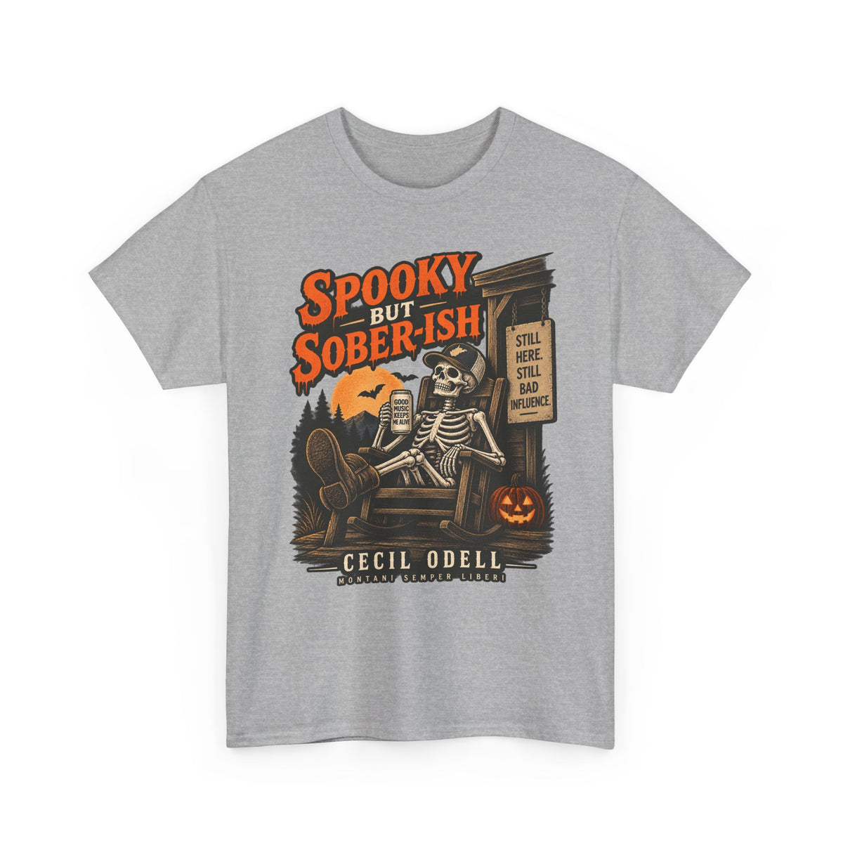 Spooky but Sober-ish Halloween Tee | Cecil Odell