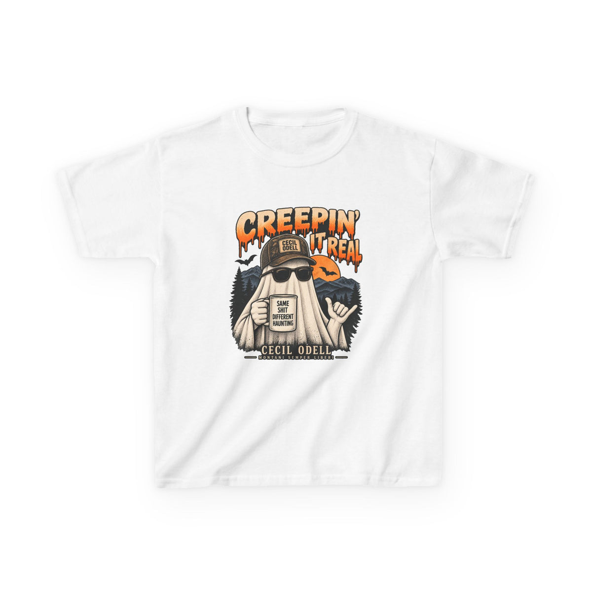 Creepin' It Real Kids Halloween Tee | Cecil Odell