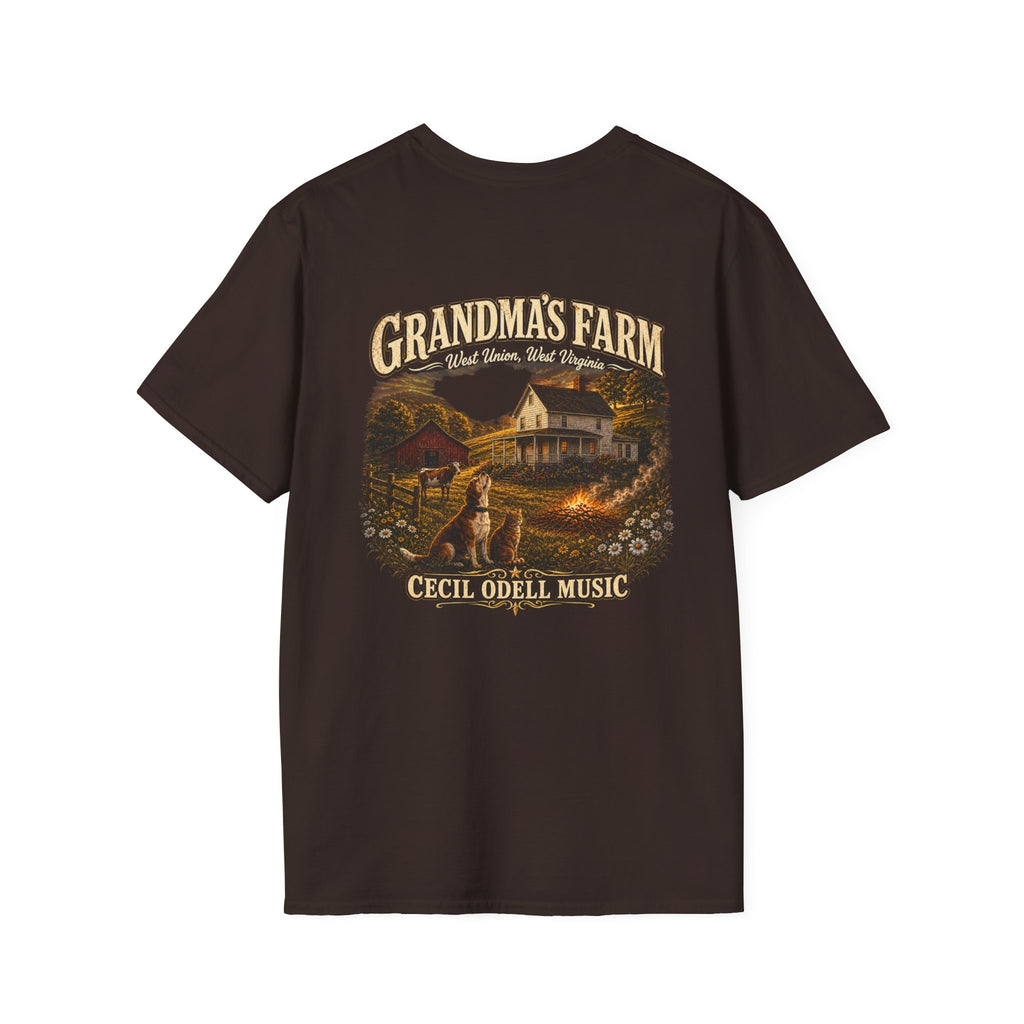 Grandma's Farm T-Shirt: West Union West Virginia Rustic Country Tee