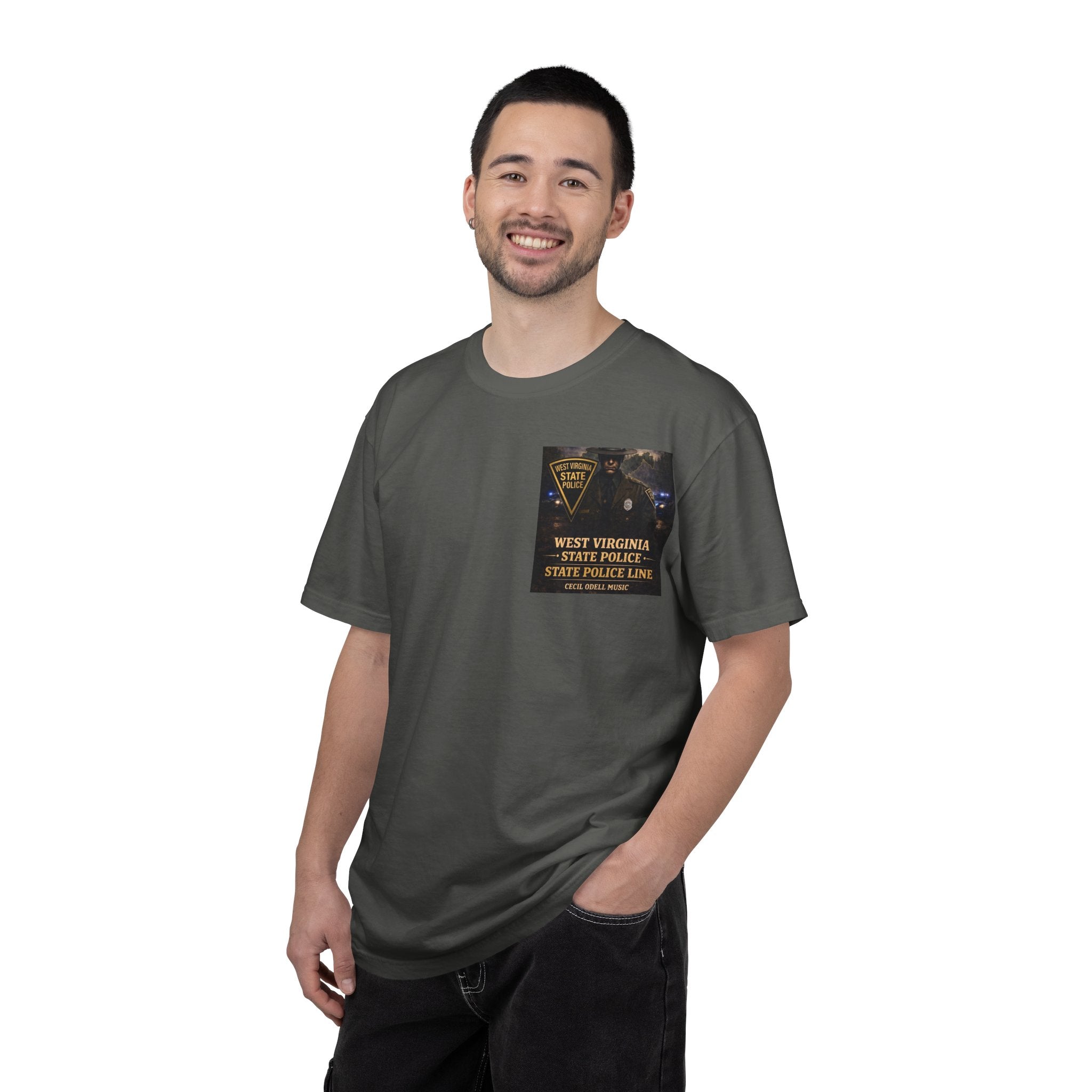 West Virginia State Police Graphic T-Shirt: 'State Police Line' Back Print