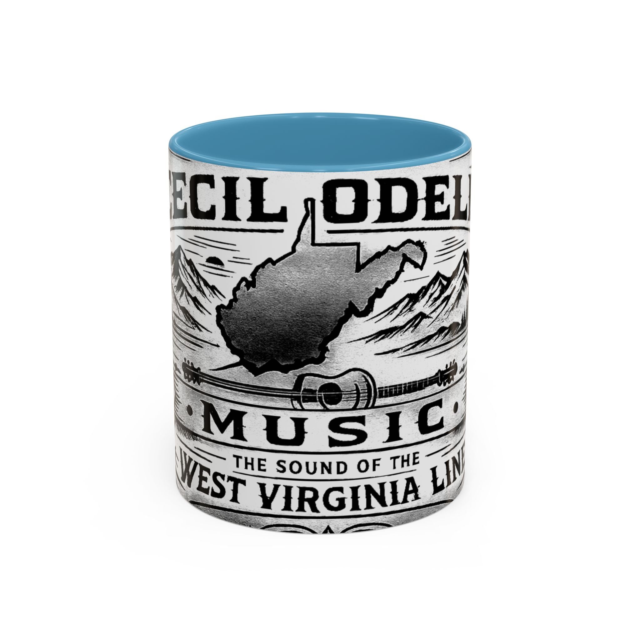 West Virginia Music Coffee Mug: 'The Sound of the West Virginia Line' Accent Mug