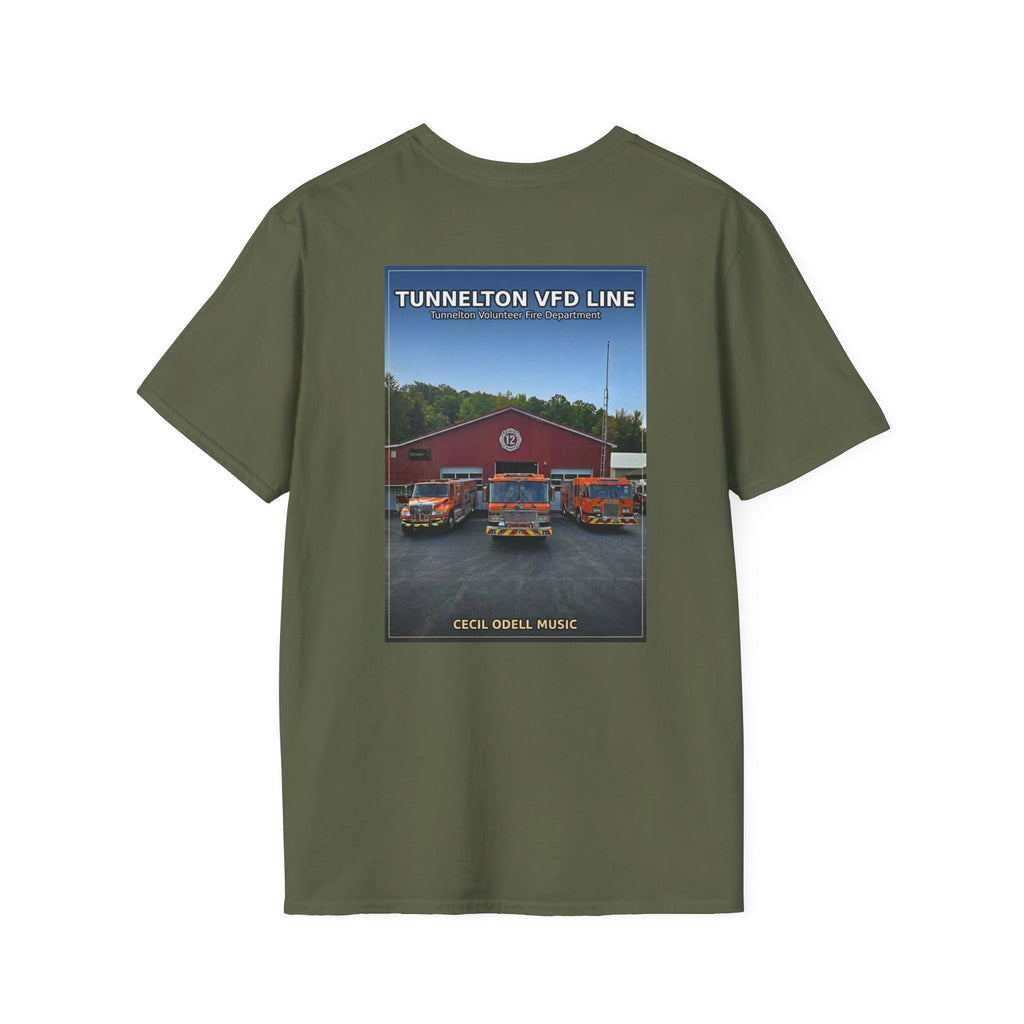Fire Department T-Shirt: Tunnelton VFD Line Photo Tee