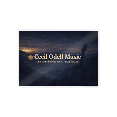 Cecil Odell Music Gloss Poster: 'The Sound of the West Virginia Line' Scenic Music Print