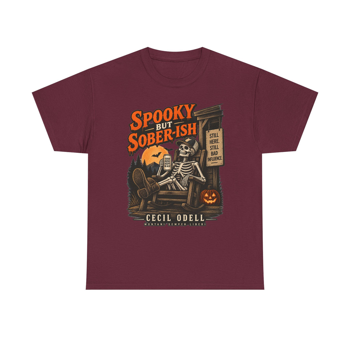 Spooky but Sober-ish Halloween Tee | Cecil Odell