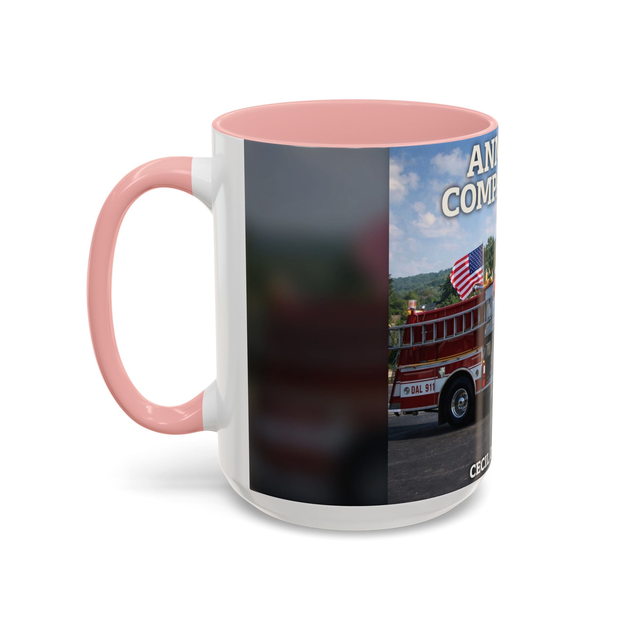 Fire Truck Coffee Mug: Anmoore Company One Tribute (Cecil Odell Music)