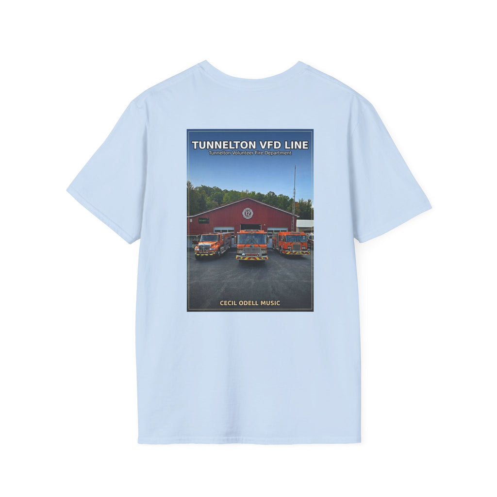 Fire Department T-Shirt: Tunnelton VFD Line Photo Tee