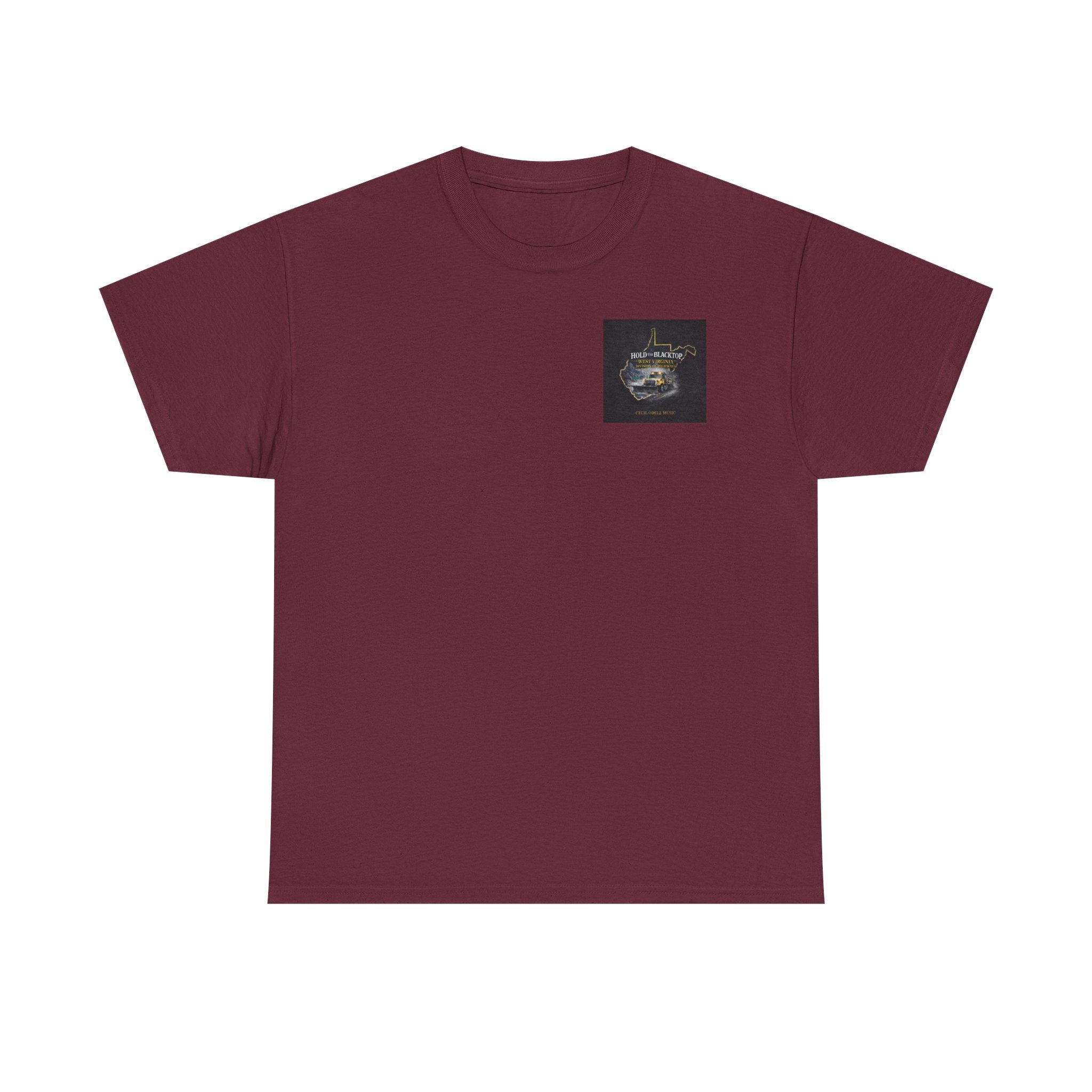 West Virginia 'Hold the Blacktop' Graphic Tee: Vintage Truck State Outline Music Shirt