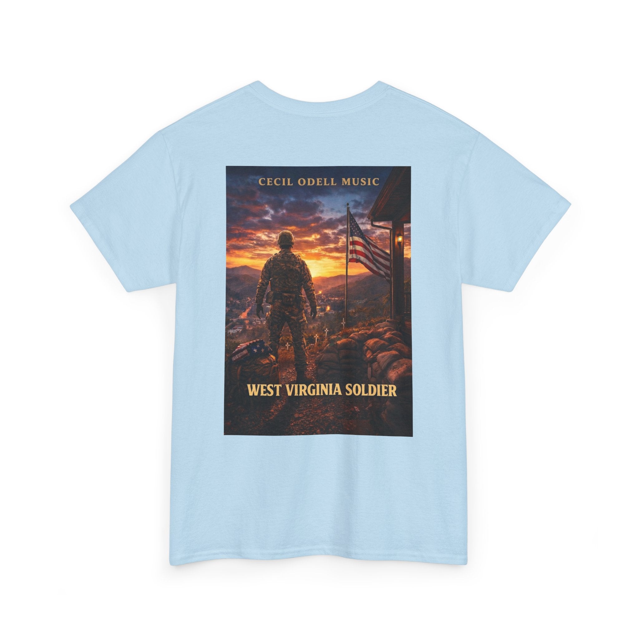 West Virginia Soldier T-Shirt: Patriotic Military Tee (Cecil Odell Music)