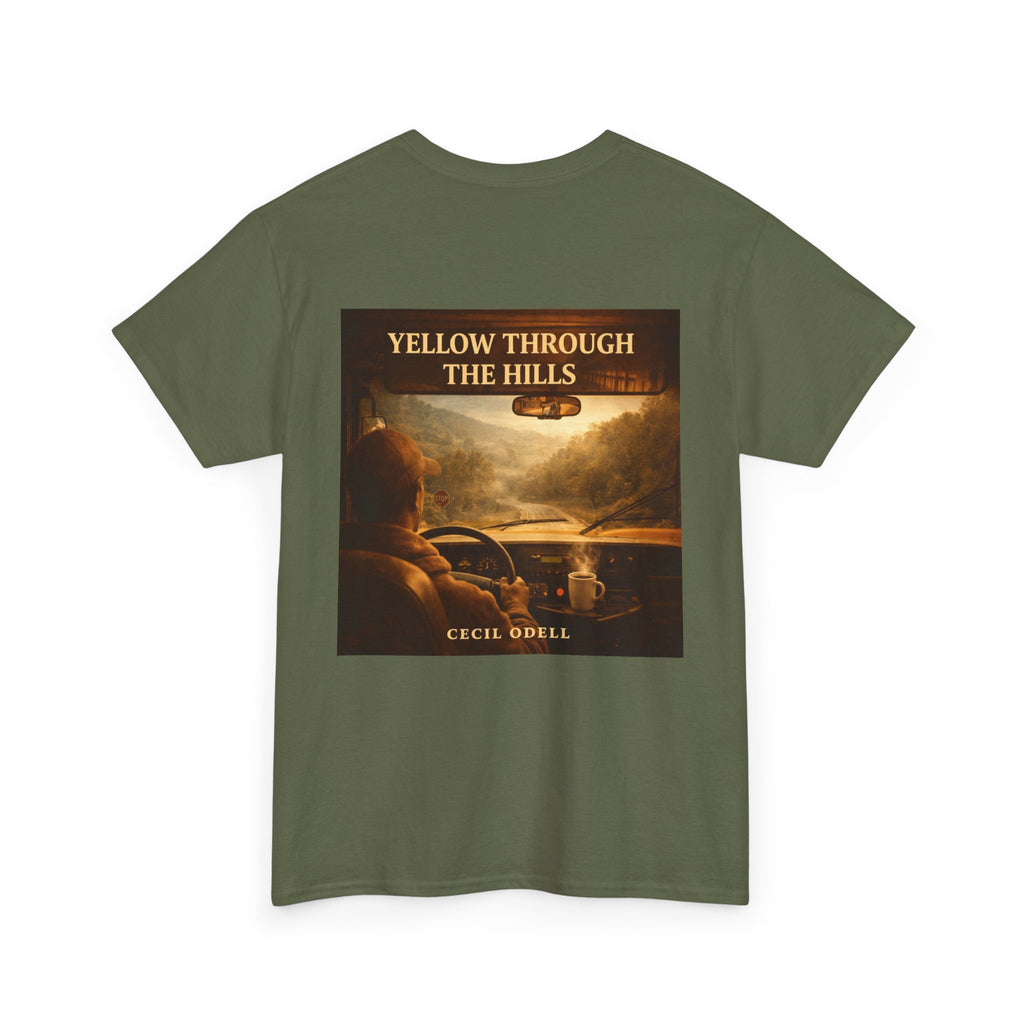 Album Art T‑Shirt: "Yellow Through The Hills" Vintage Roadtrip Tee