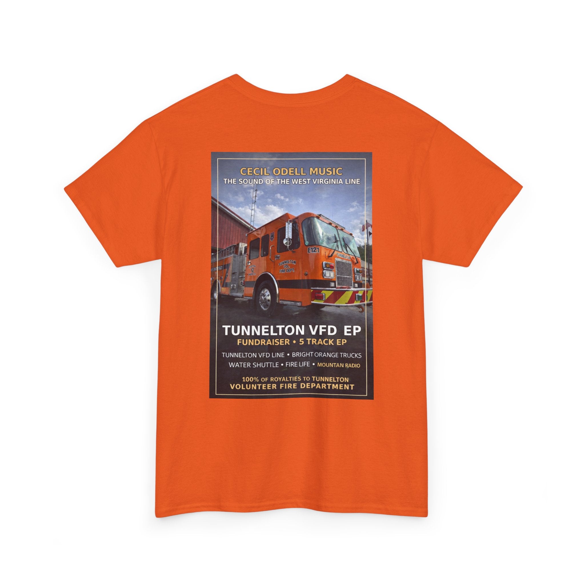 Tunnelton VFD Firetruck Tee: Volunteer Fire Department Fundraiser T-Shirt