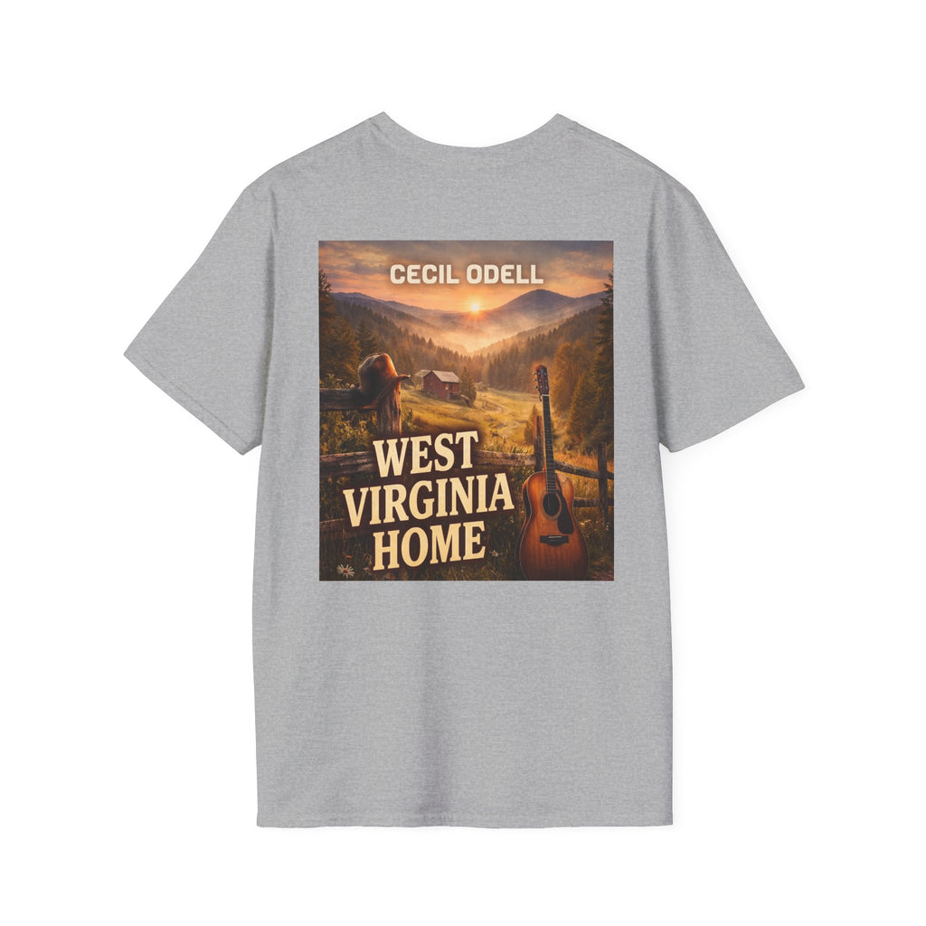 West Virginia Home T-Shirt: "Cecil Odell" Vintage Mountain Music Tee