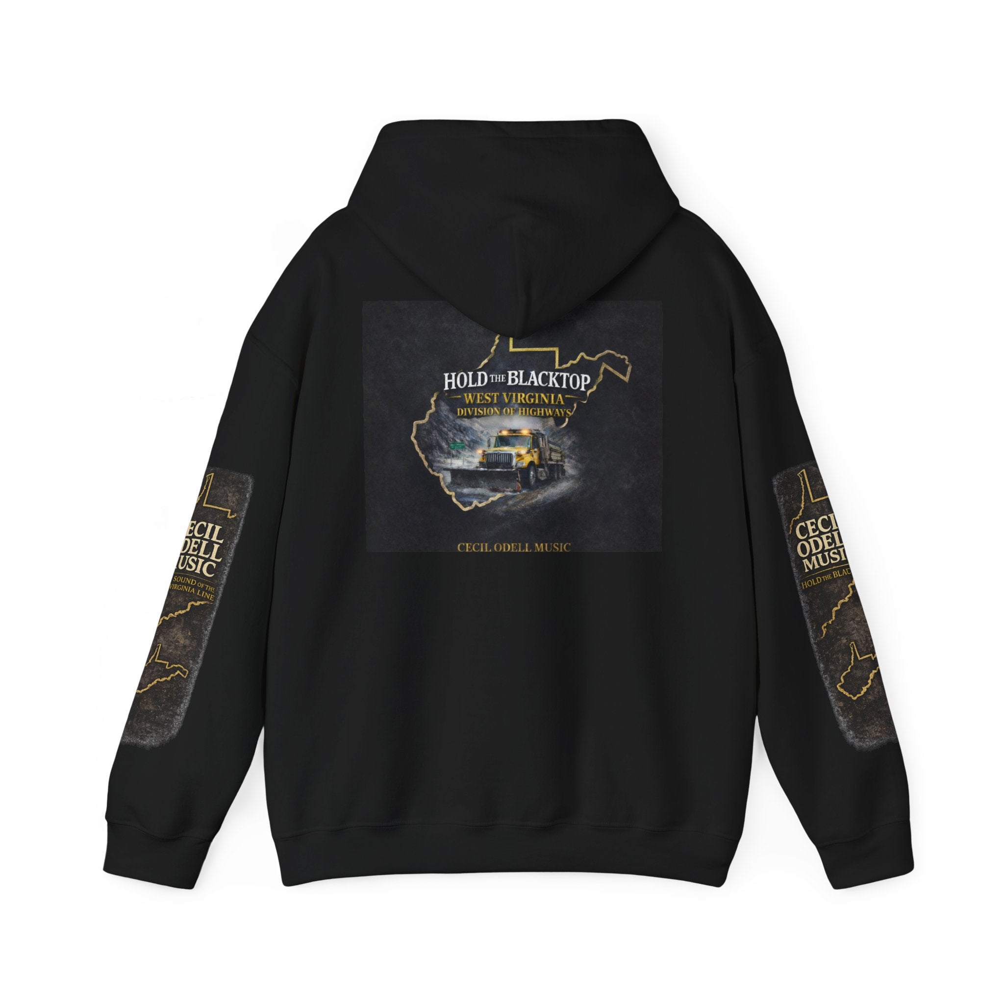 Hoodie: "Hold The Blacktop" Vintage Road Trip Graphic Pullover