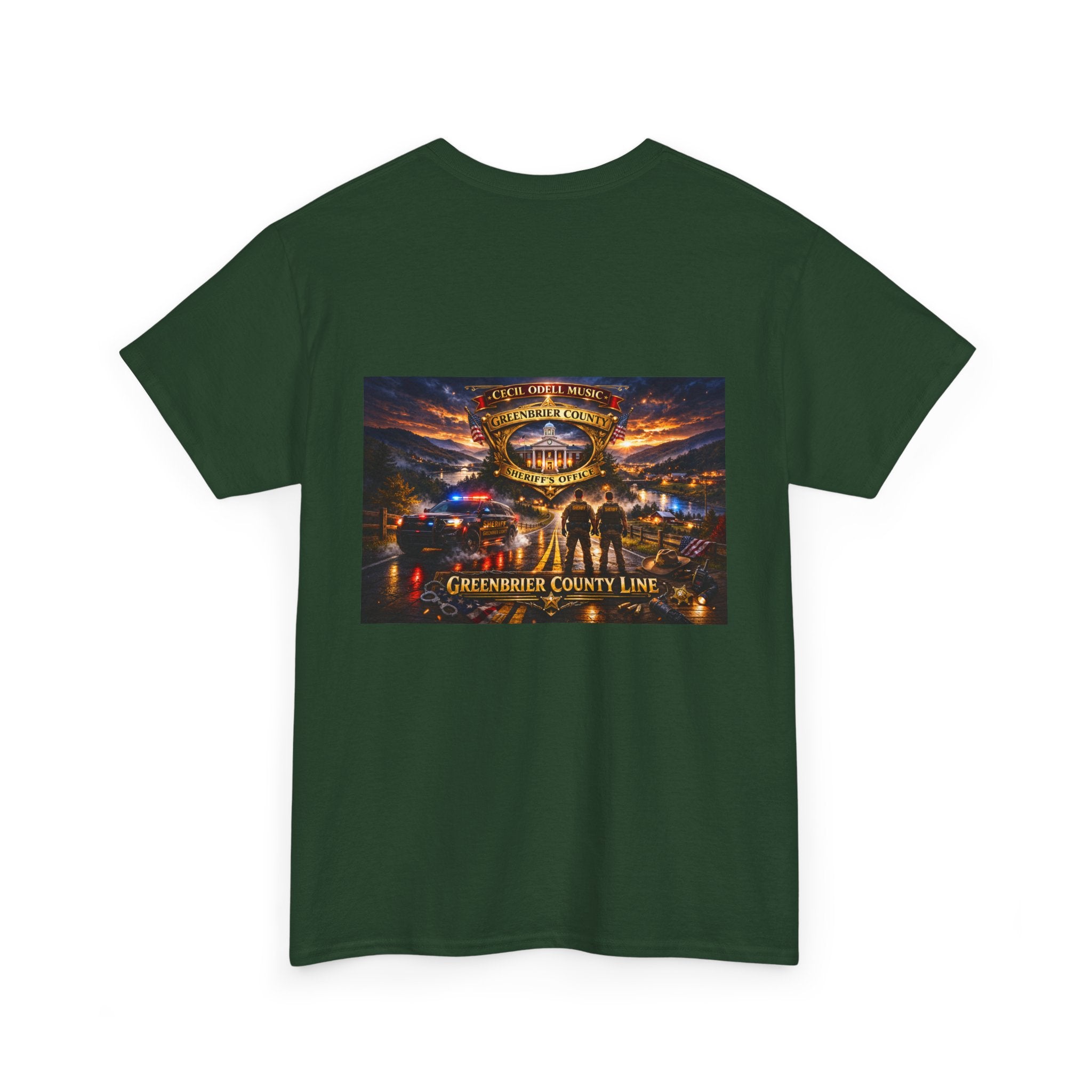 Greenbrier County Line Concert Tee: Vintage Live Music Poster Shirt