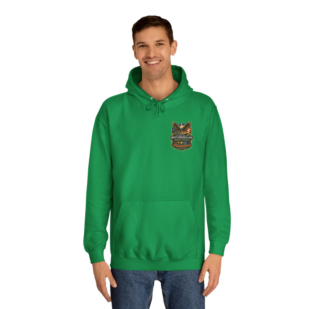 West Virginia Line Badge Hoodie: State & First Responder Tribute