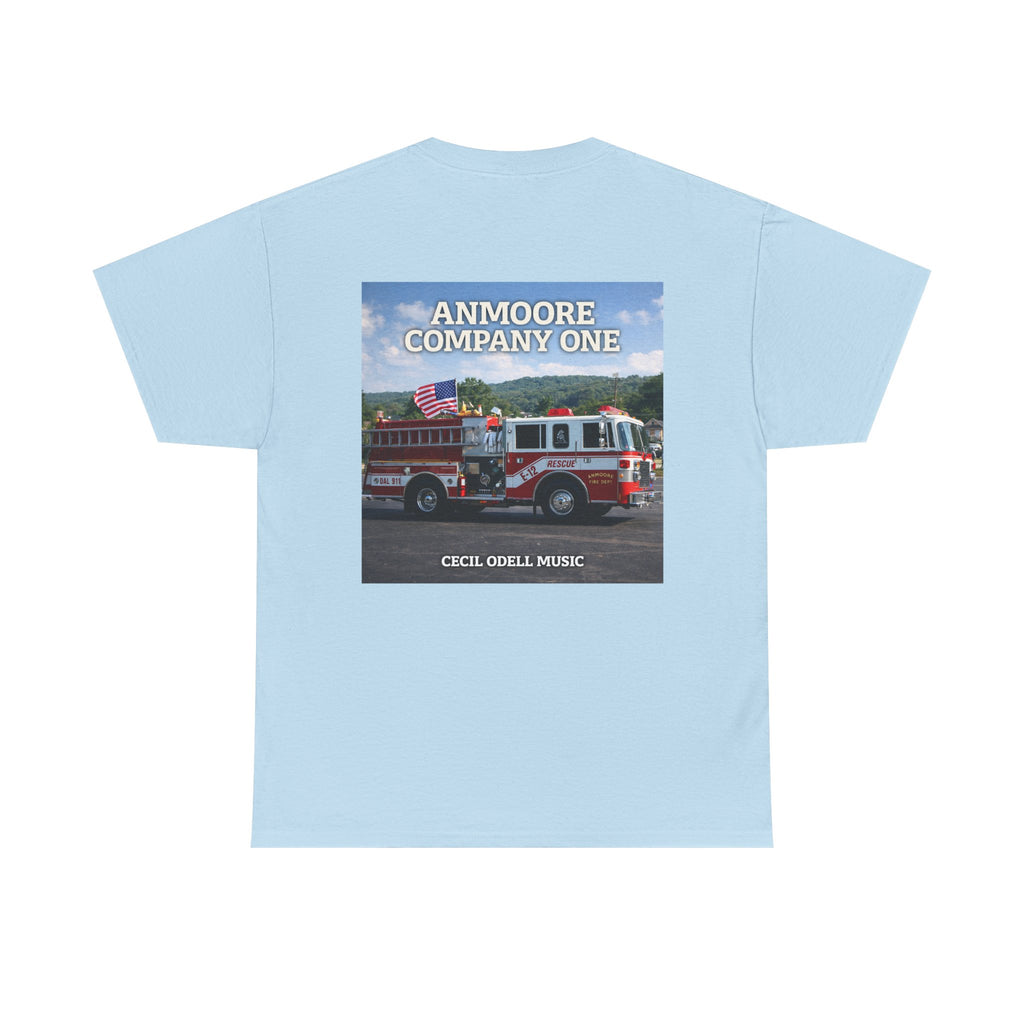 Firetruck Graphic Tee: "Anmoore Company One" Fire Department Tribute
