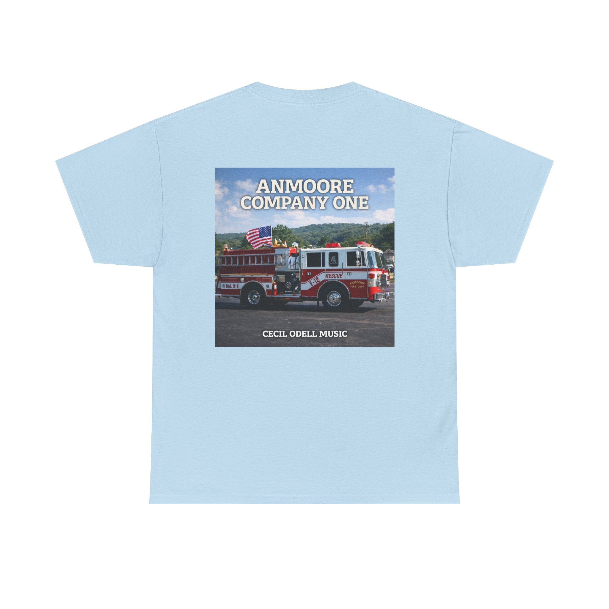 Firetruck Graphic Tee: "Anmoore Company One" Fire Department Tribute