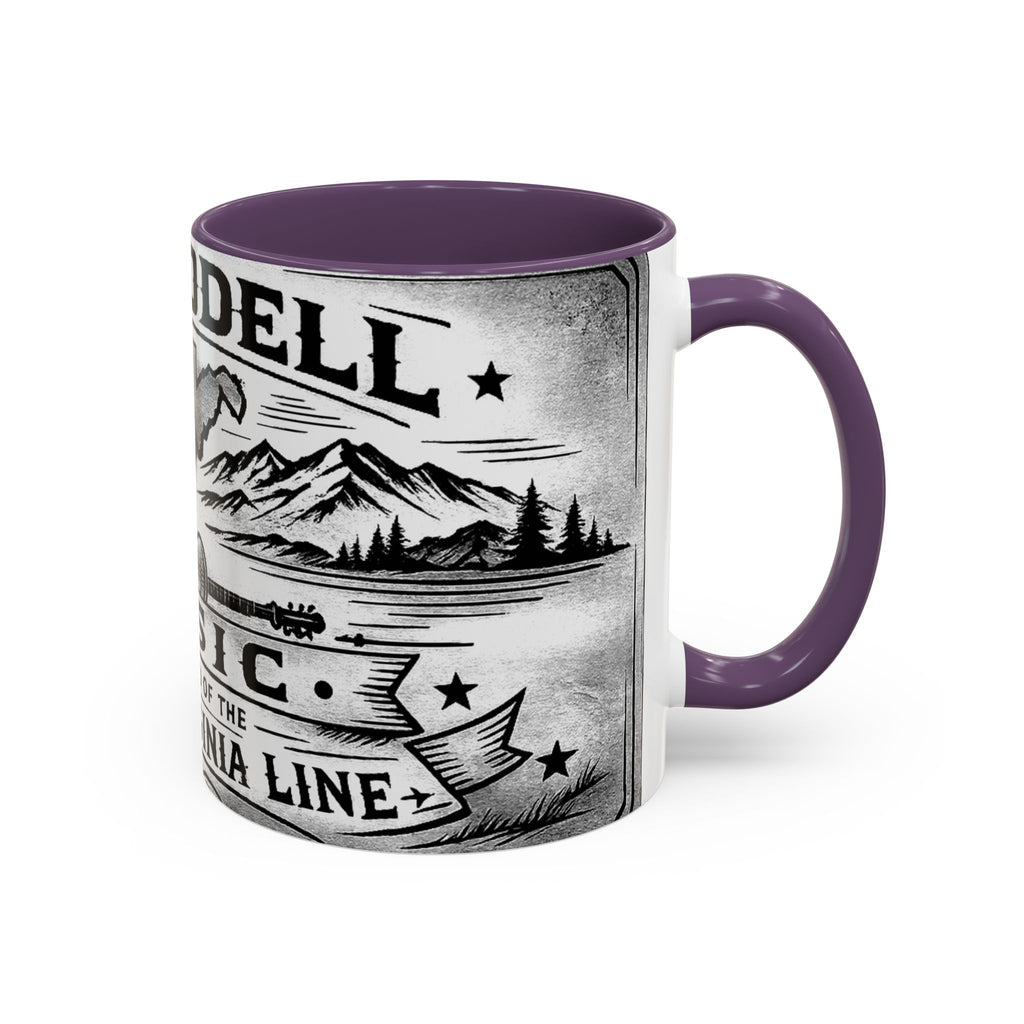 West Virginia Music Coffee Mug: 'The Sound of the West Virginia Line' Accent Mug