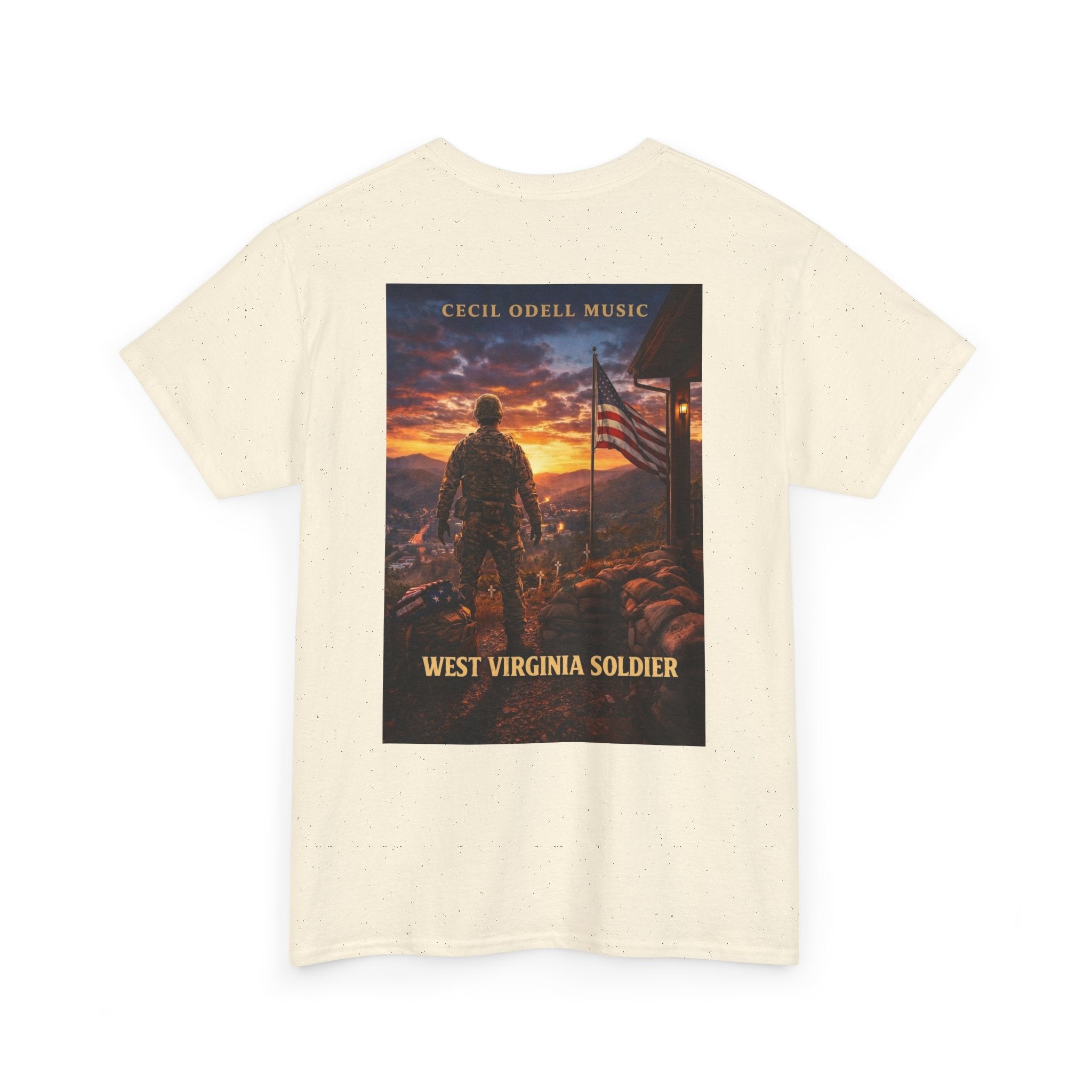 West Virginia Soldier T-Shirt: Patriotic Military Tee (Cecil Odell Music)