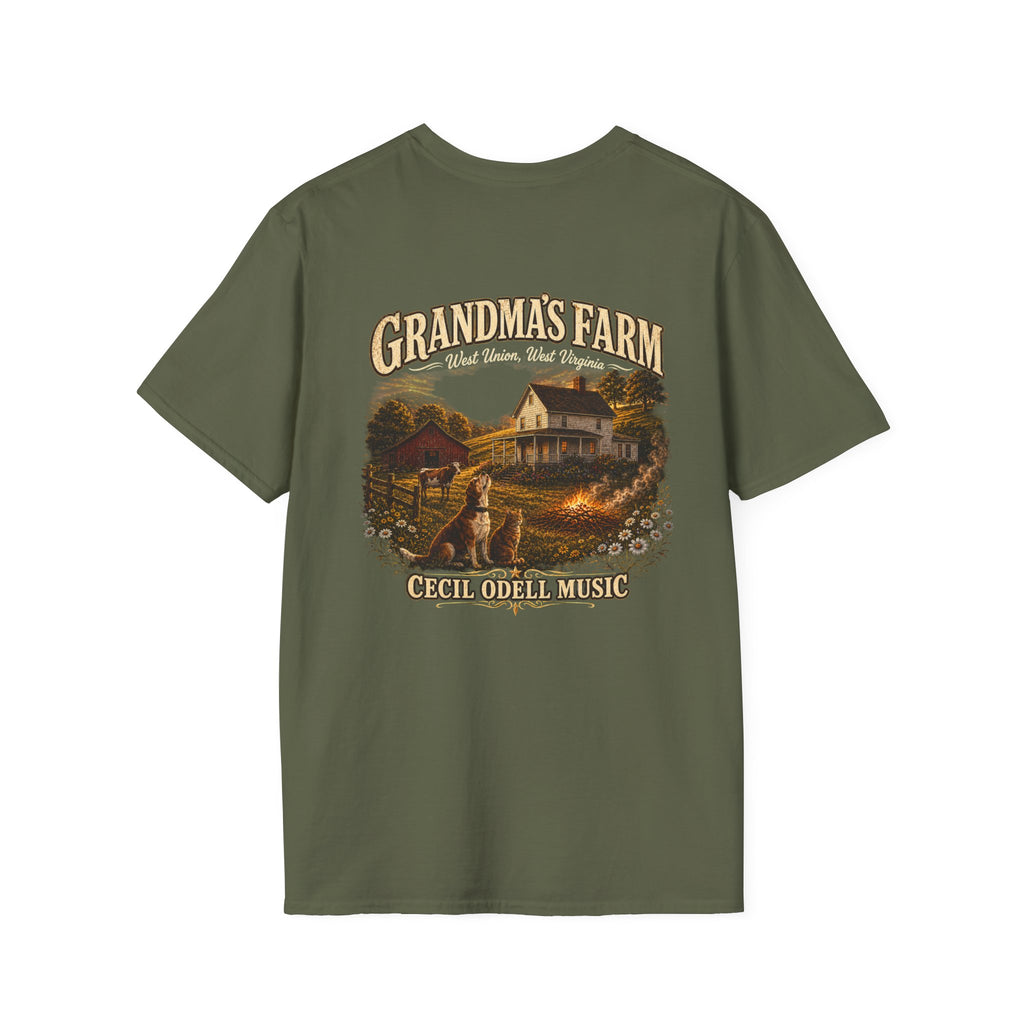 Grandma's Farm T-Shirt: West Union West Virginia Rustic Country Tee