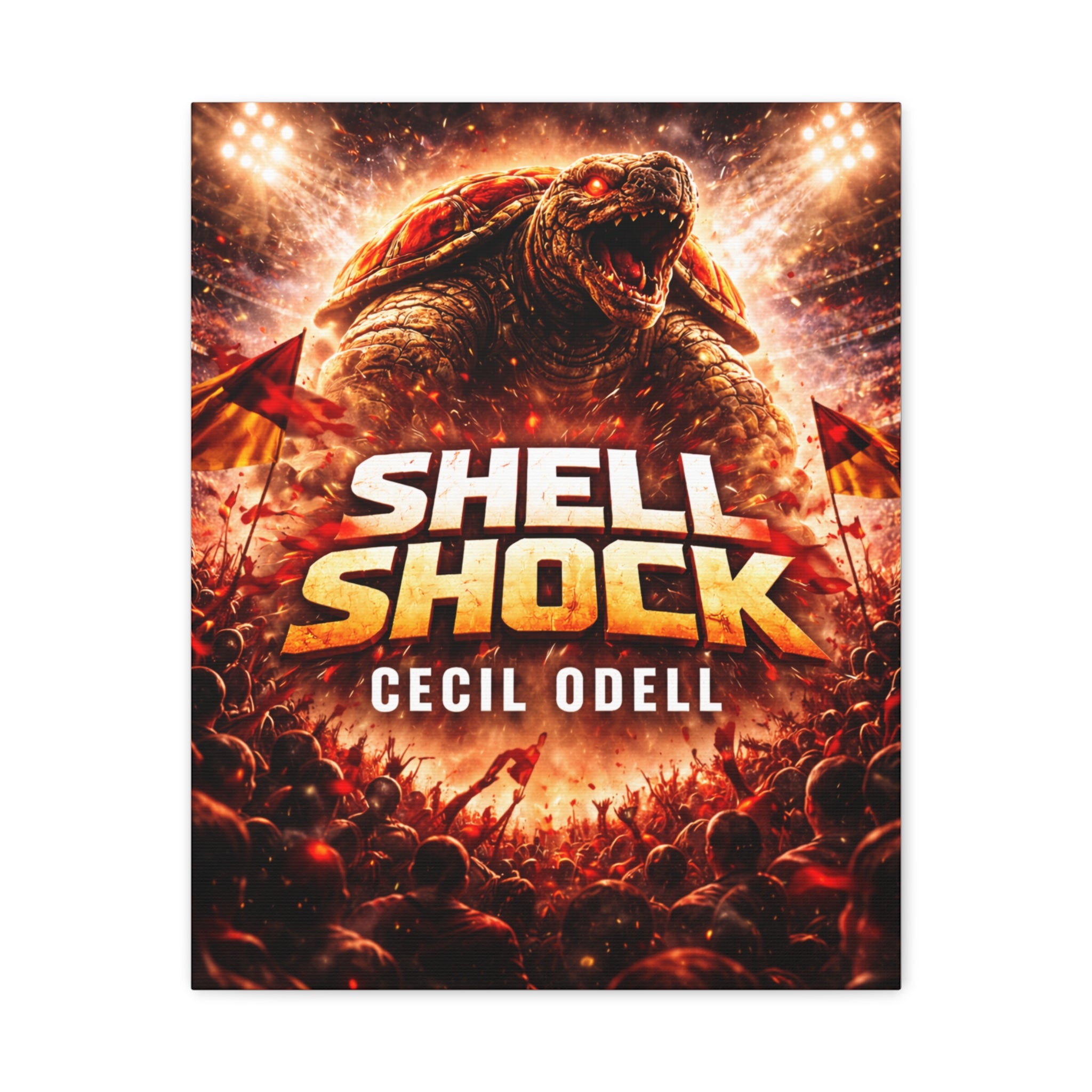 Shell Shock Canvas Print: Dramatic Monster Art Wrap (Cecil Odell)