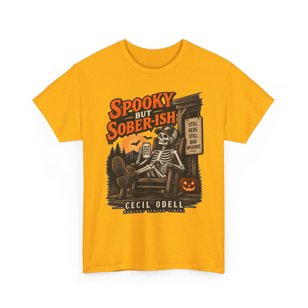 Spooky but Sober-ish Halloween Tee | Cecil Odell