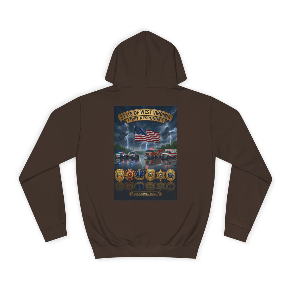 West Virginia Line Badge Hoodie: State & First Responder Tribute
