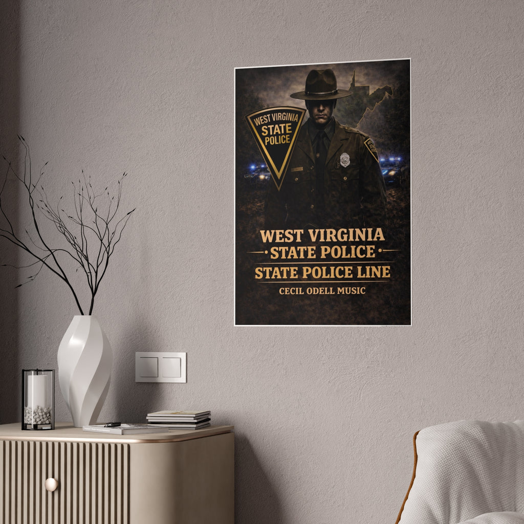 West Virginia State Police Vintage Poster (Gloss)