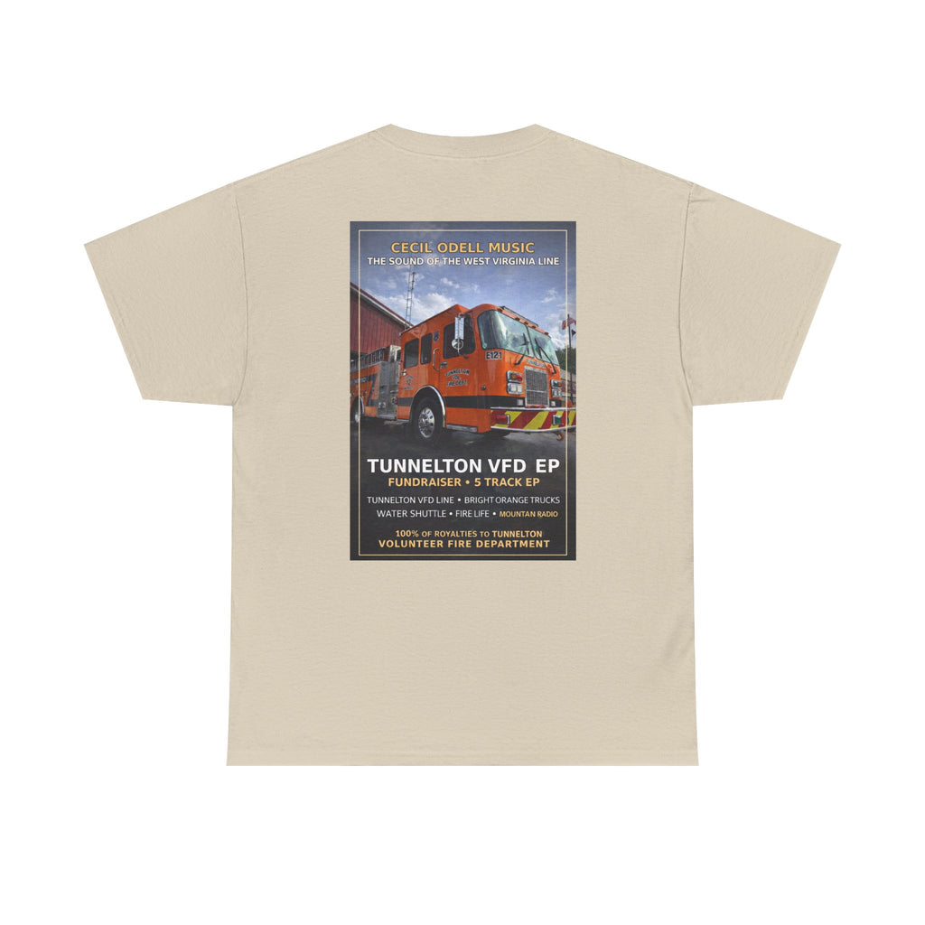 Tunnelton VFD Firetruck Tee: Volunteer Fire Department Fundraiser T-Shirt