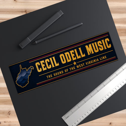 Cecil Odell Music Bumper Sticker: "The Sound of the West Virginia Line"