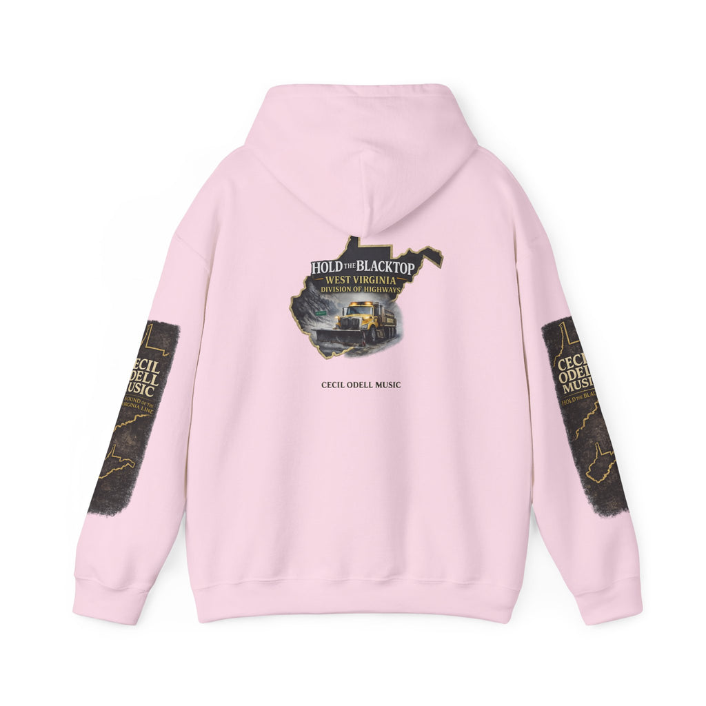 Hold the Blacktop Hoodie: Classic Road Trip Graphic Pullover