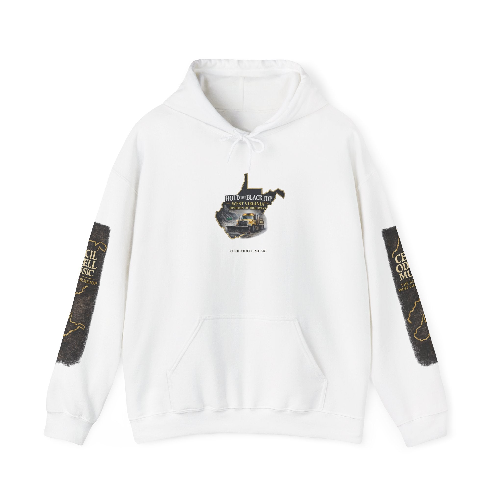 Hold the Blacktop Hoodie: Classic Road Trip Graphic Pullover
