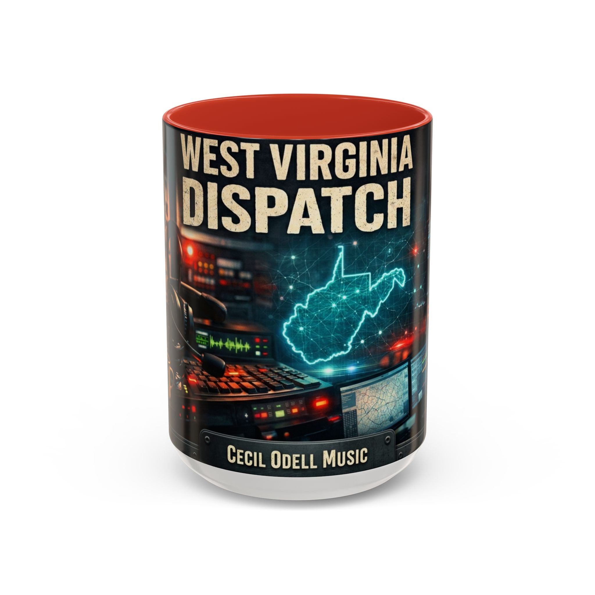 West Virginia Dispatch Accent Coffee Mug: Emergency Dispatch Radio Operator Gift (11/15oz)